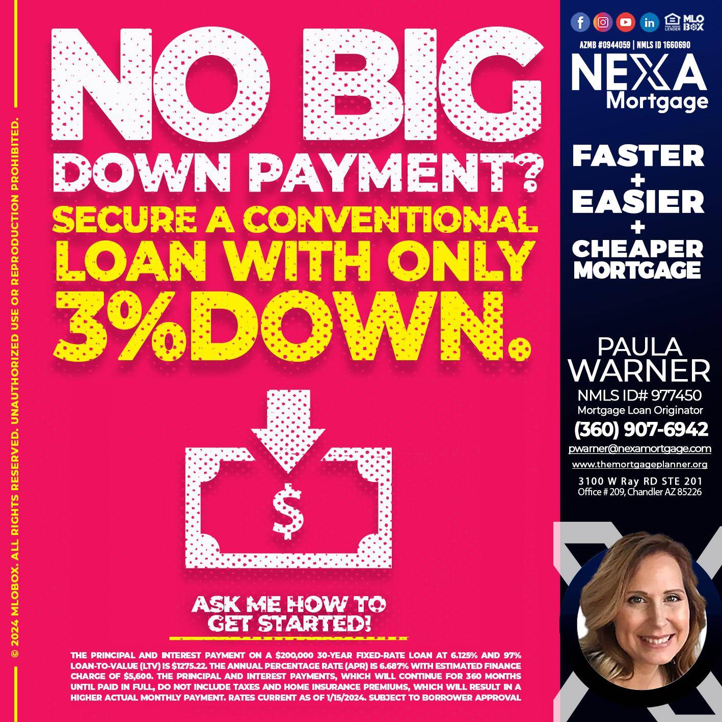NO BIG - Paula Warner -Mortgage Loan Originator