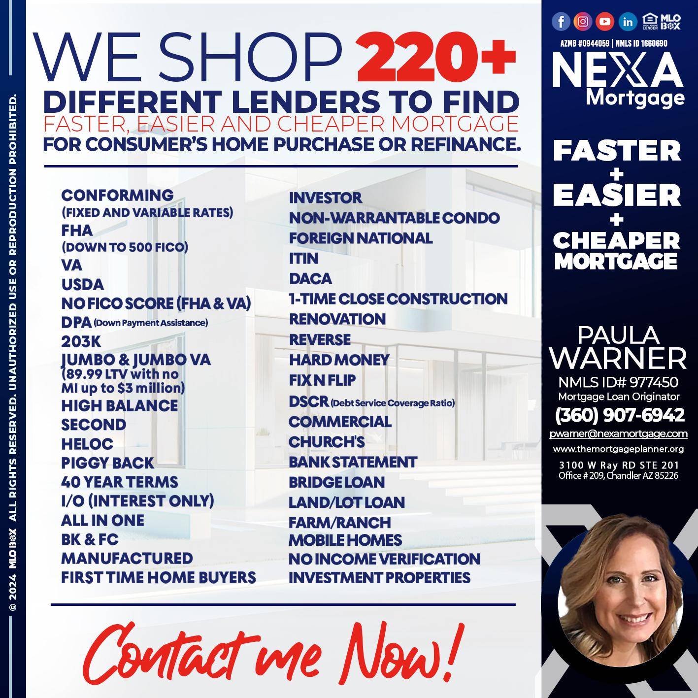 WE SHOP 220 - Paula Warner -Mortgage Loan Originator