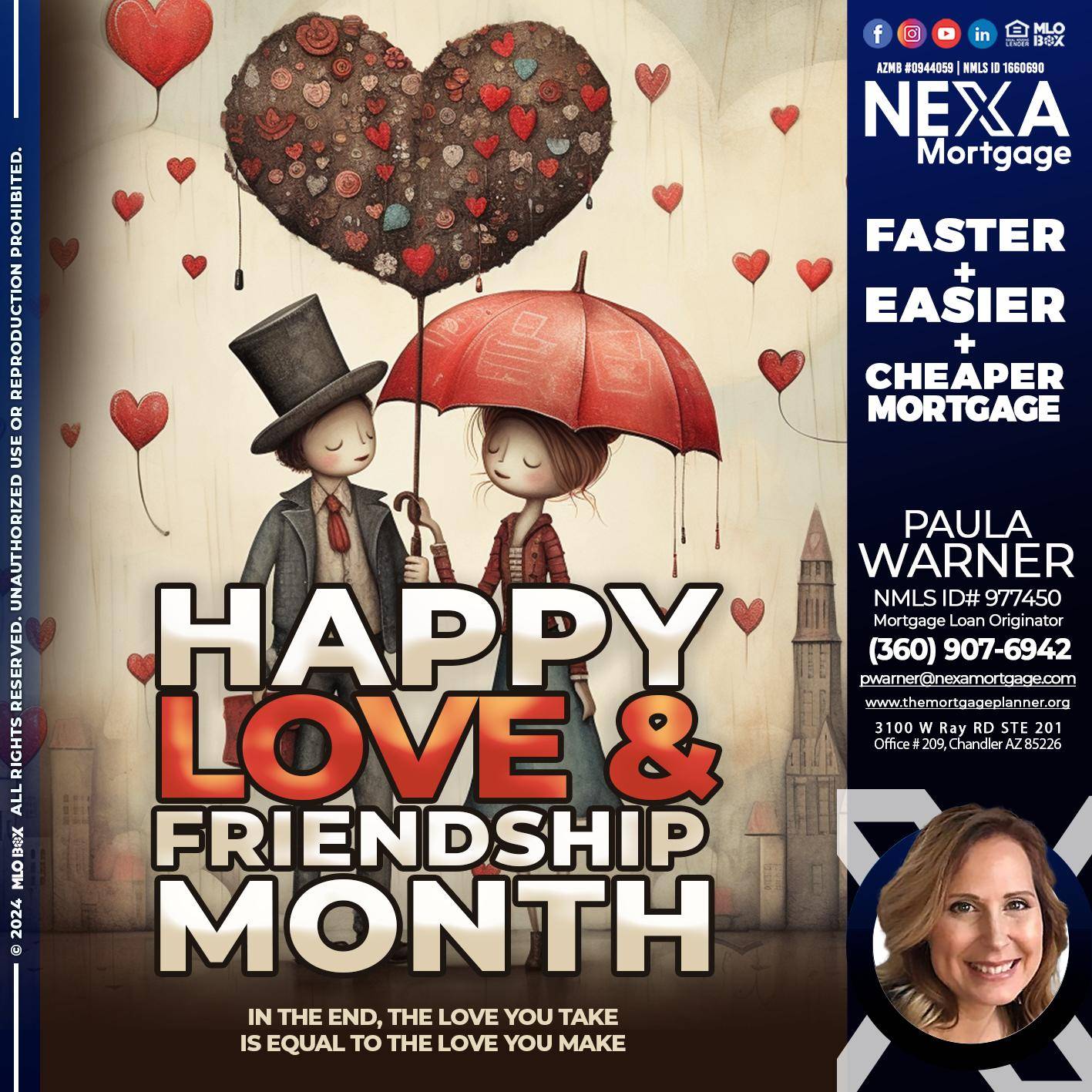 HAPPY LOVE MONTH - Paula Warner -Mortgage Loan Originator
