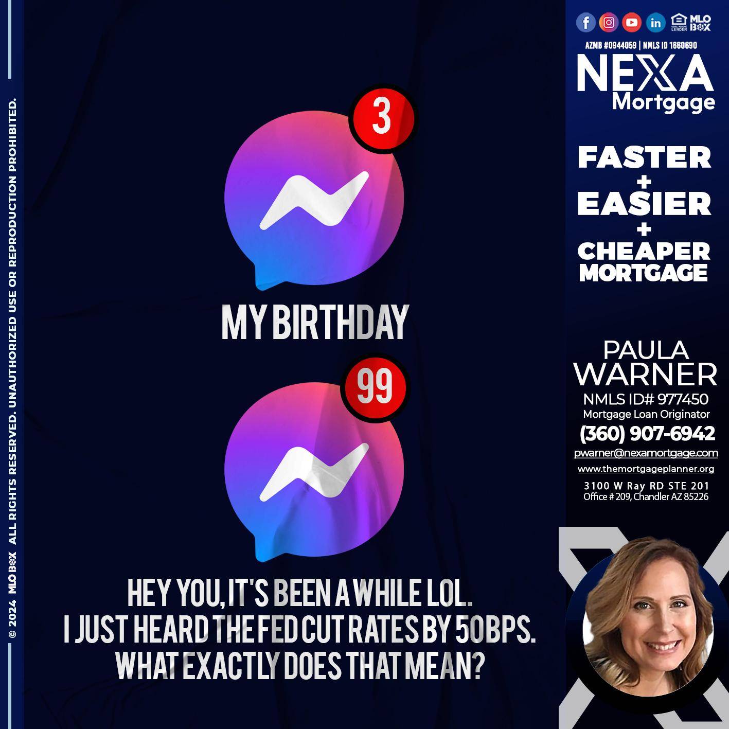 birthday - Paula Warner -Mortgage Loan Originator