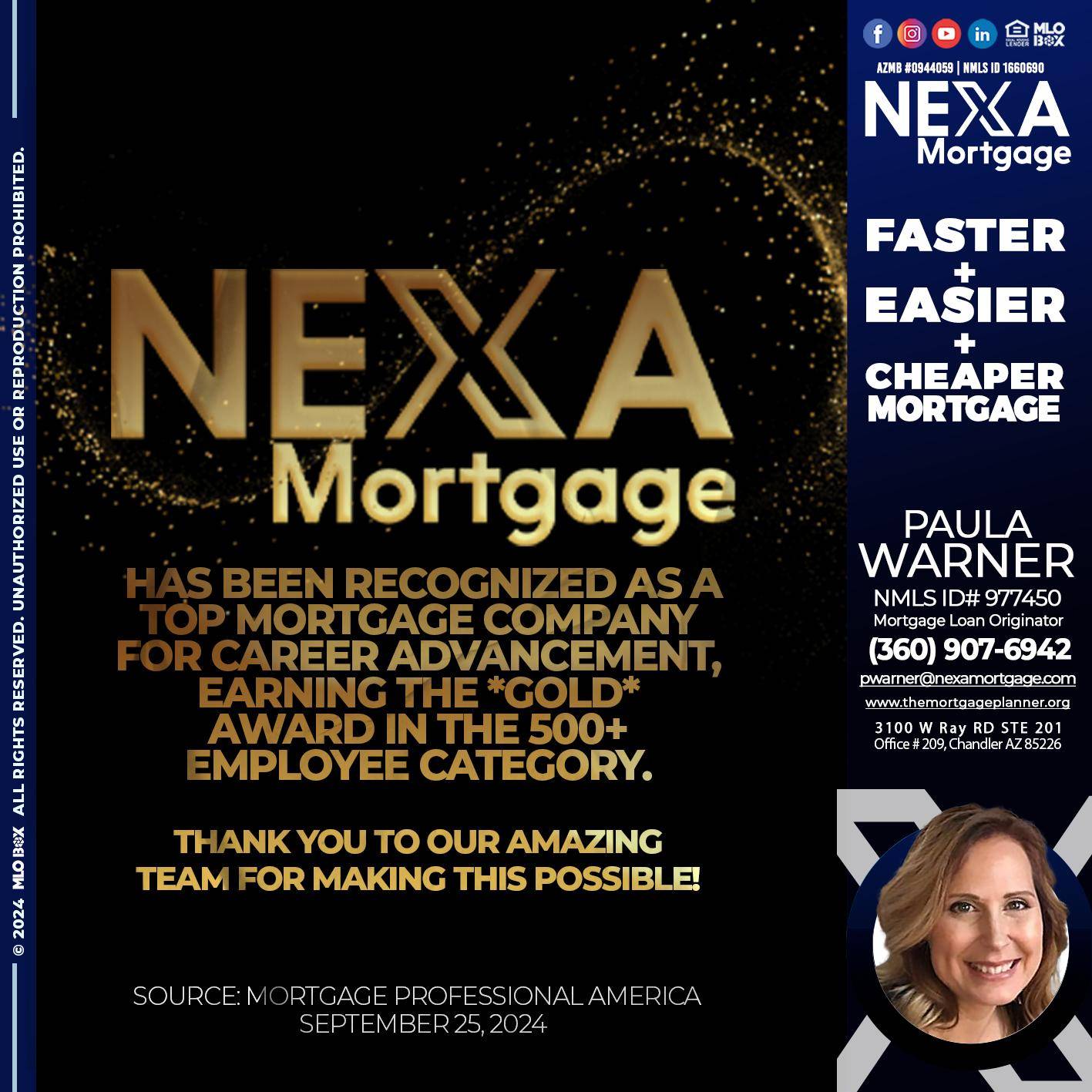 nexa 500 - Paula Warner -Mortgage Loan Originator