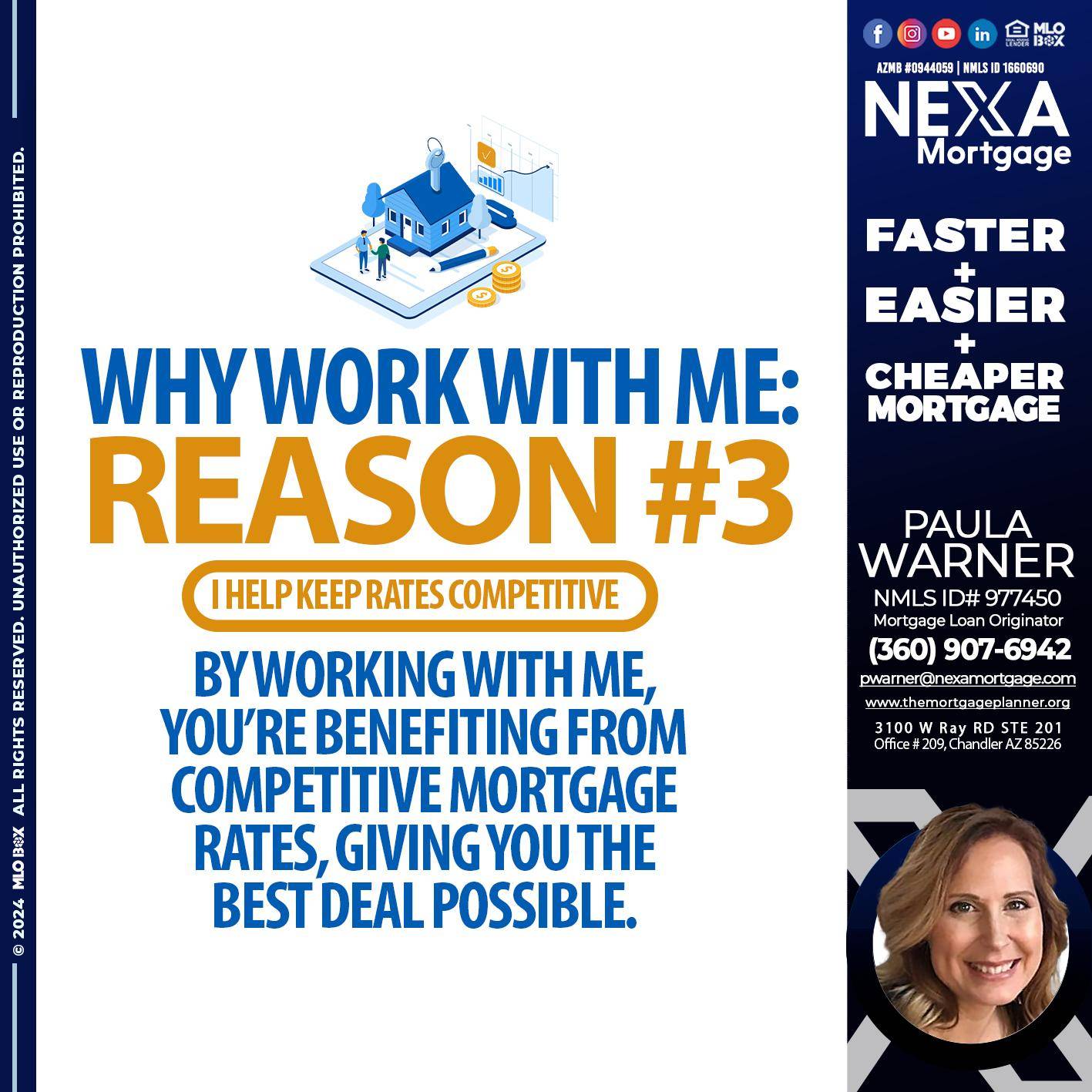 REASON 3 DP - Paula Warner -Mortgage Loan Originator