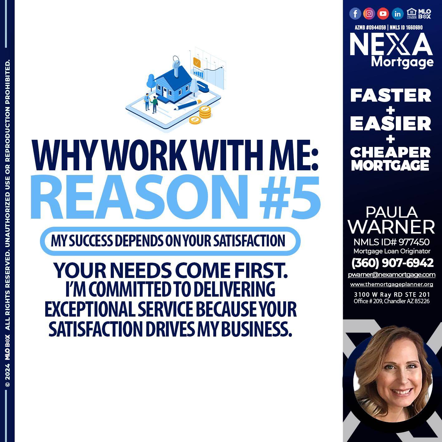 reason 5 - Paula Warner -Mortgage Loan Originator