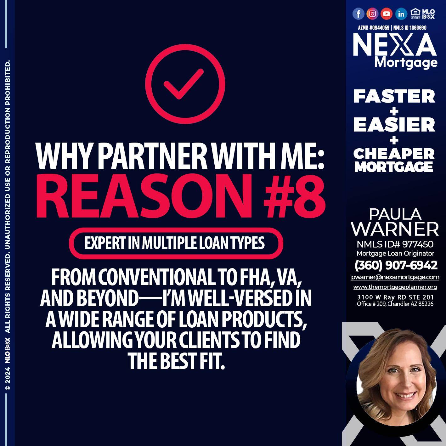 R8 - Paula Warner -Mortgage Loan Originator