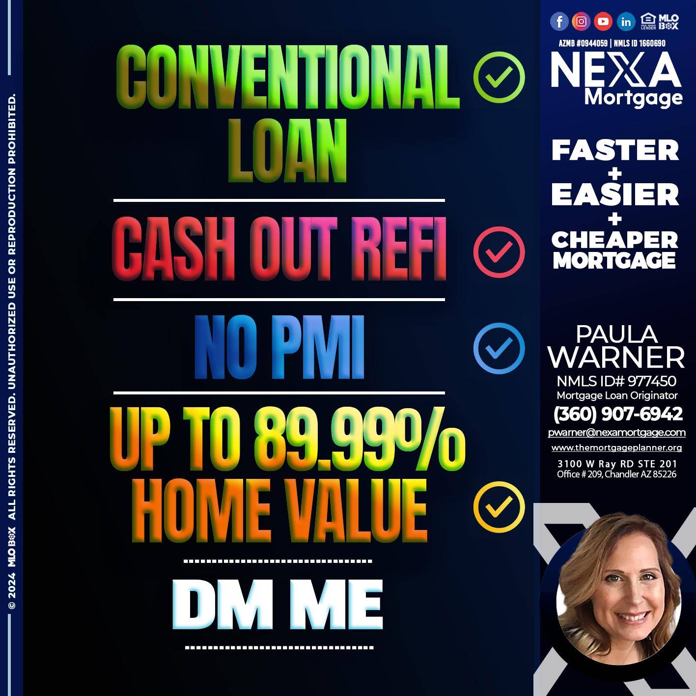 CONVENTIONAL LOAN - Paula Warner -Mortgage Loan Originator