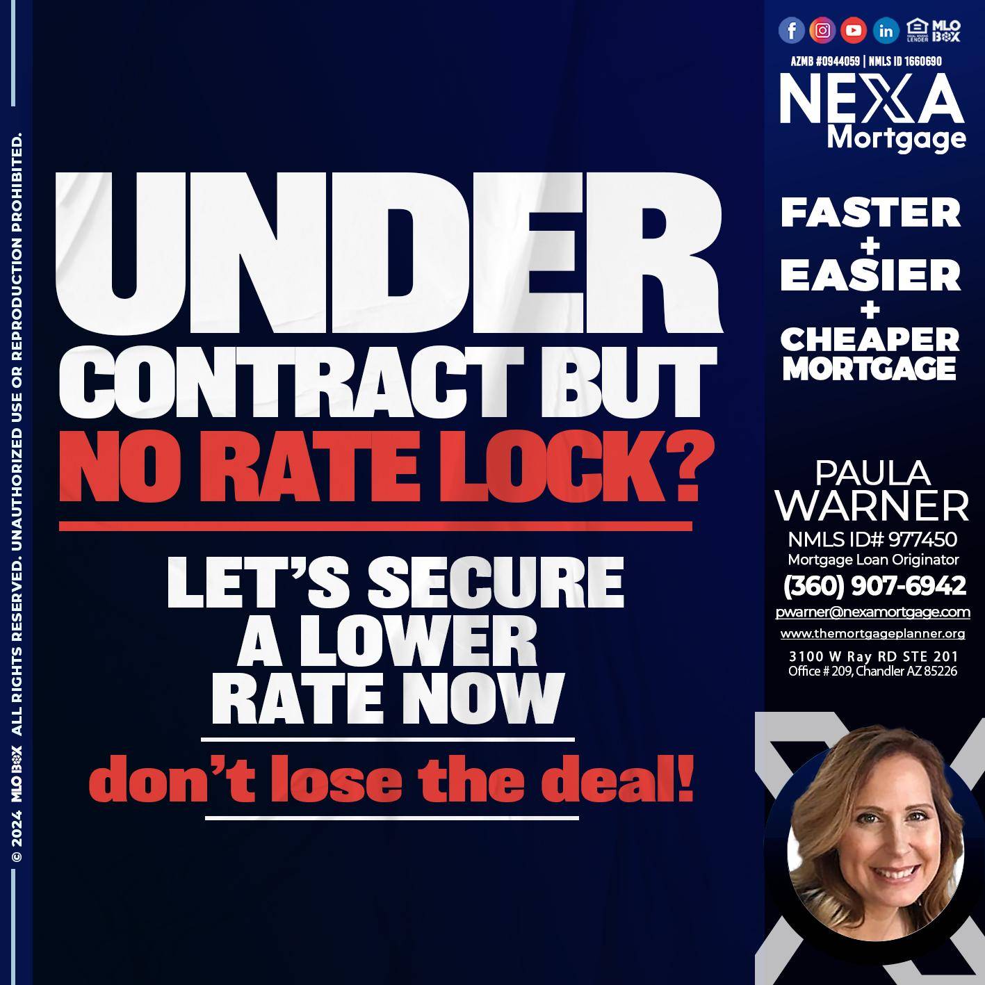 under contract - Paula Warner -Mortgage Loan Originator