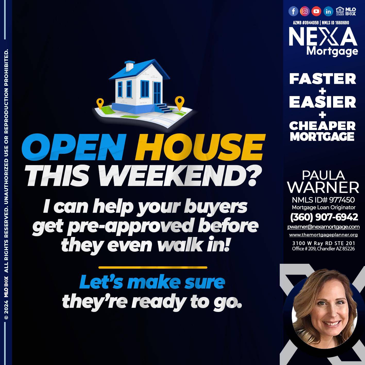open house - Paula Warner -Mortgage Loan Originator