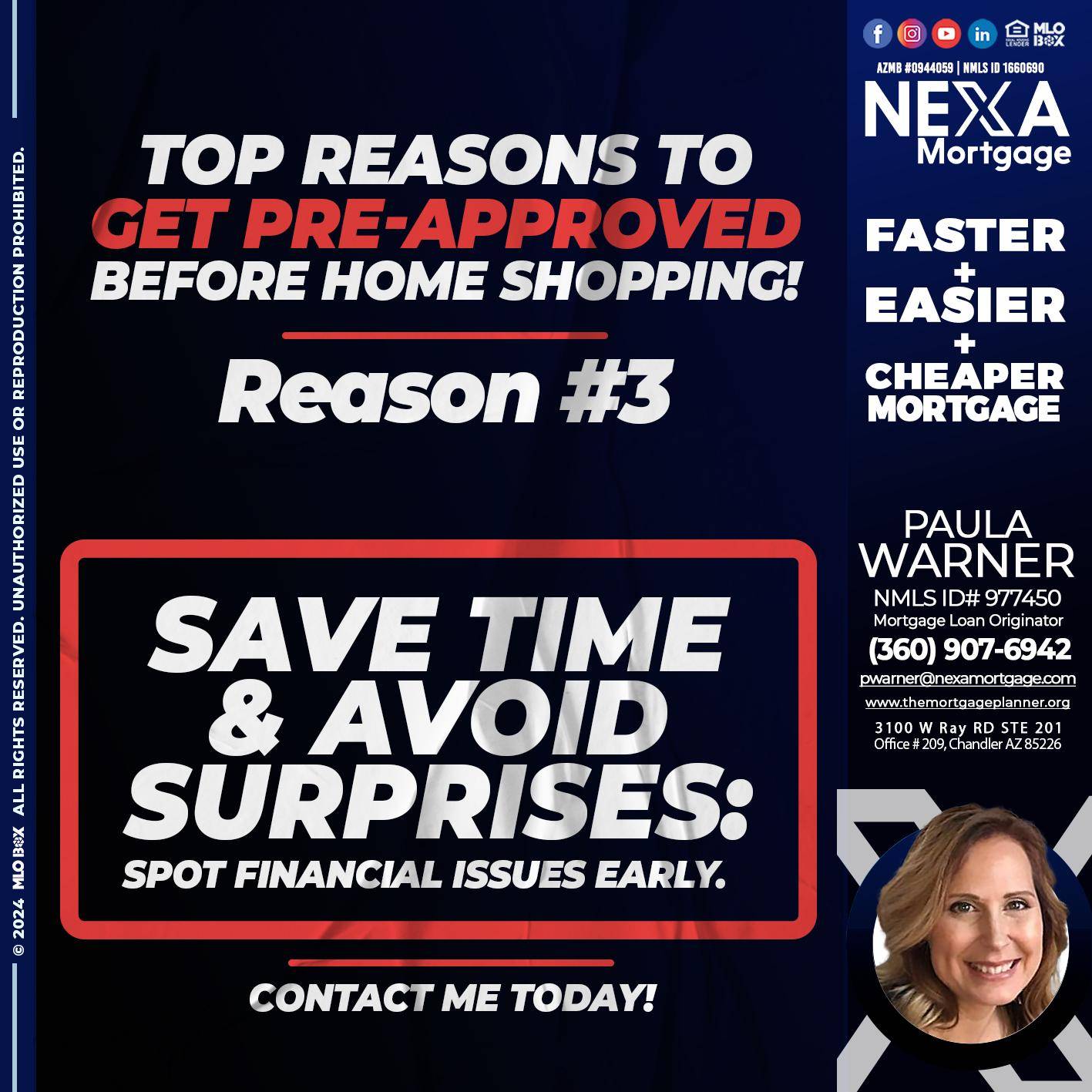 REASON 3 - Paula Warner -Mortgage Loan Originator
