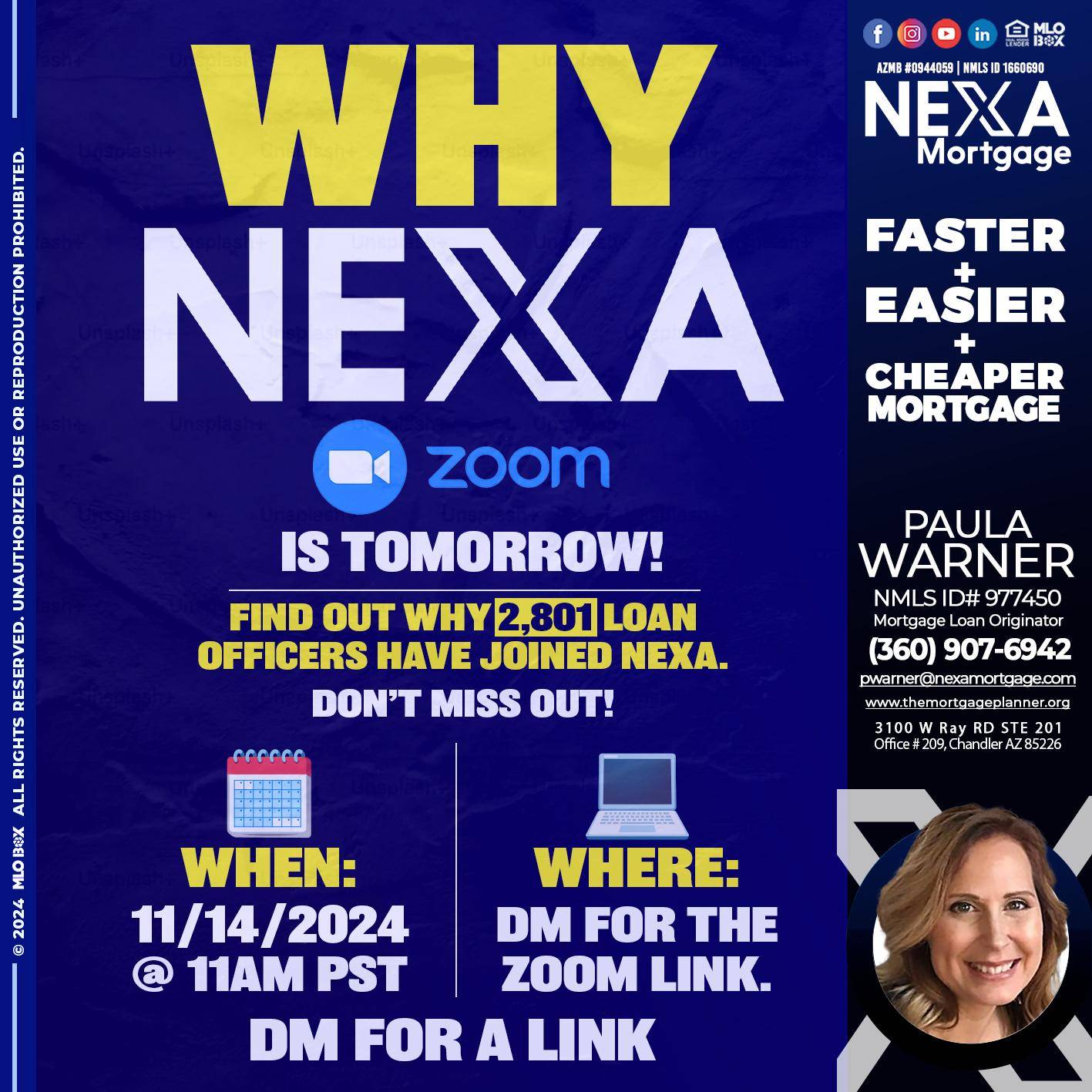 WHY NEXA - Paula Warner -Mortgage Loan Originator