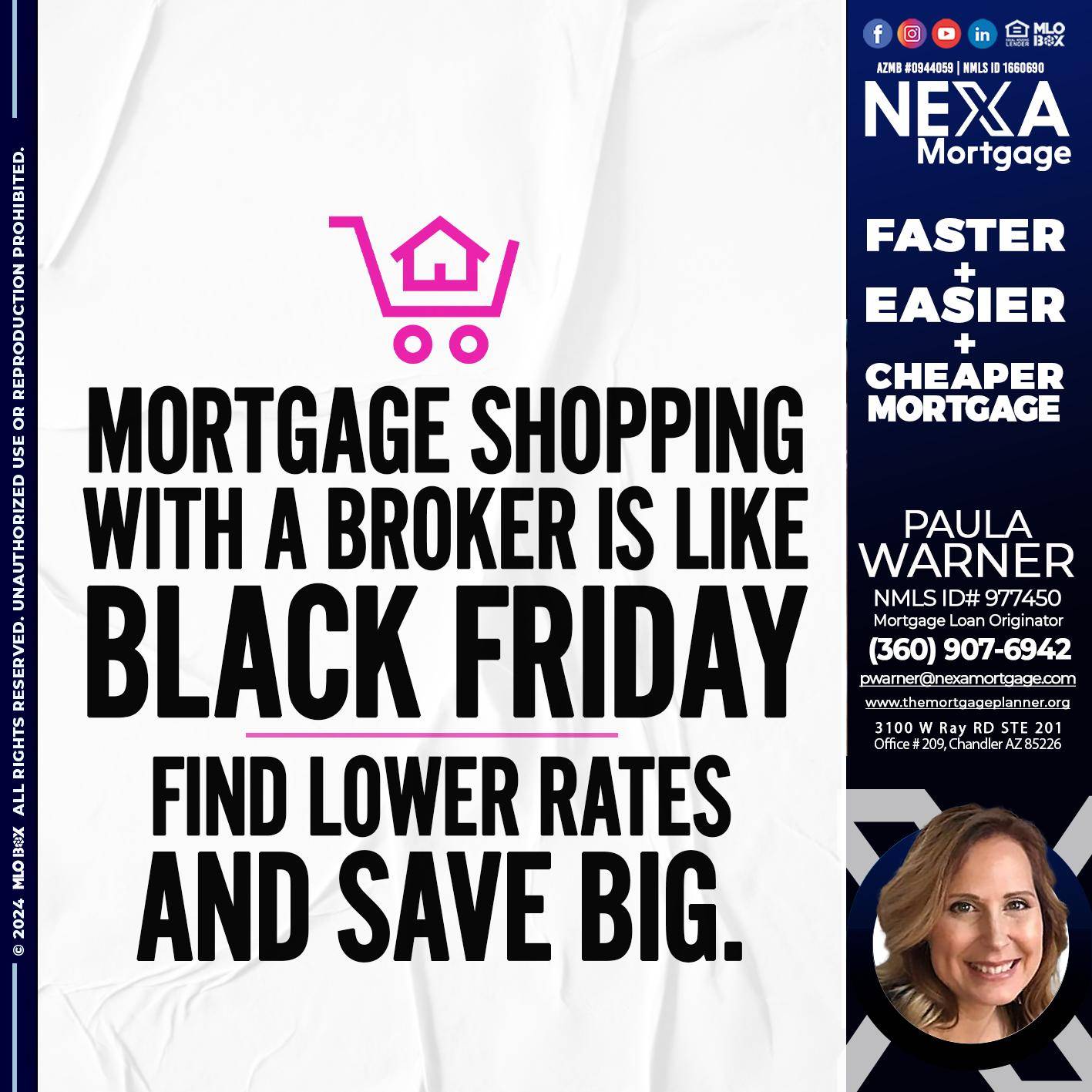 MORTGAGE SHOPPING - Paula Warner -Mortgage Loan Originator