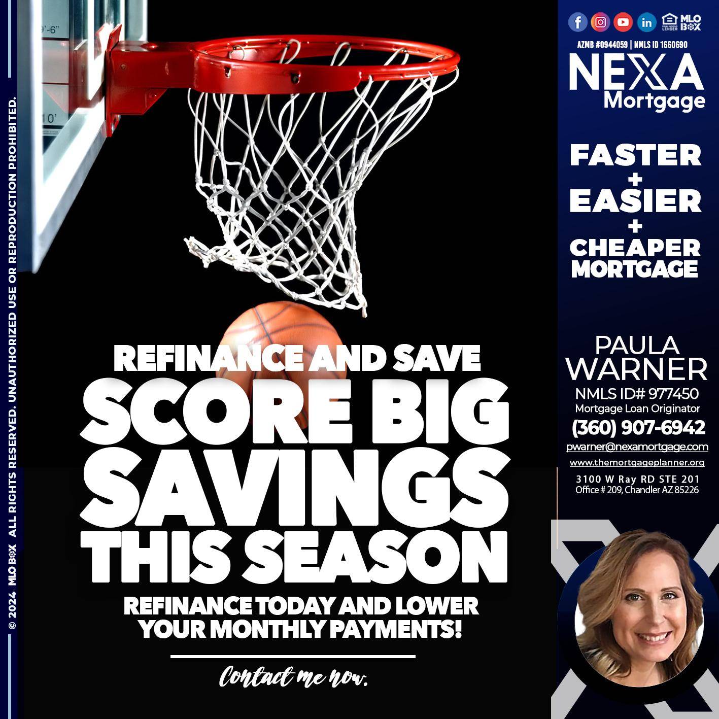 SCORE SAVINGS - Paula Warner -Mortgage Loan Originator