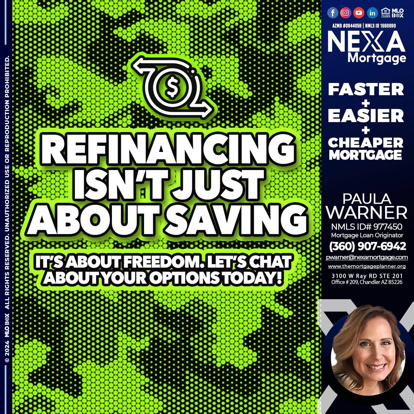 REFINANCING - Paula Warner -Mortgage Loan Originator