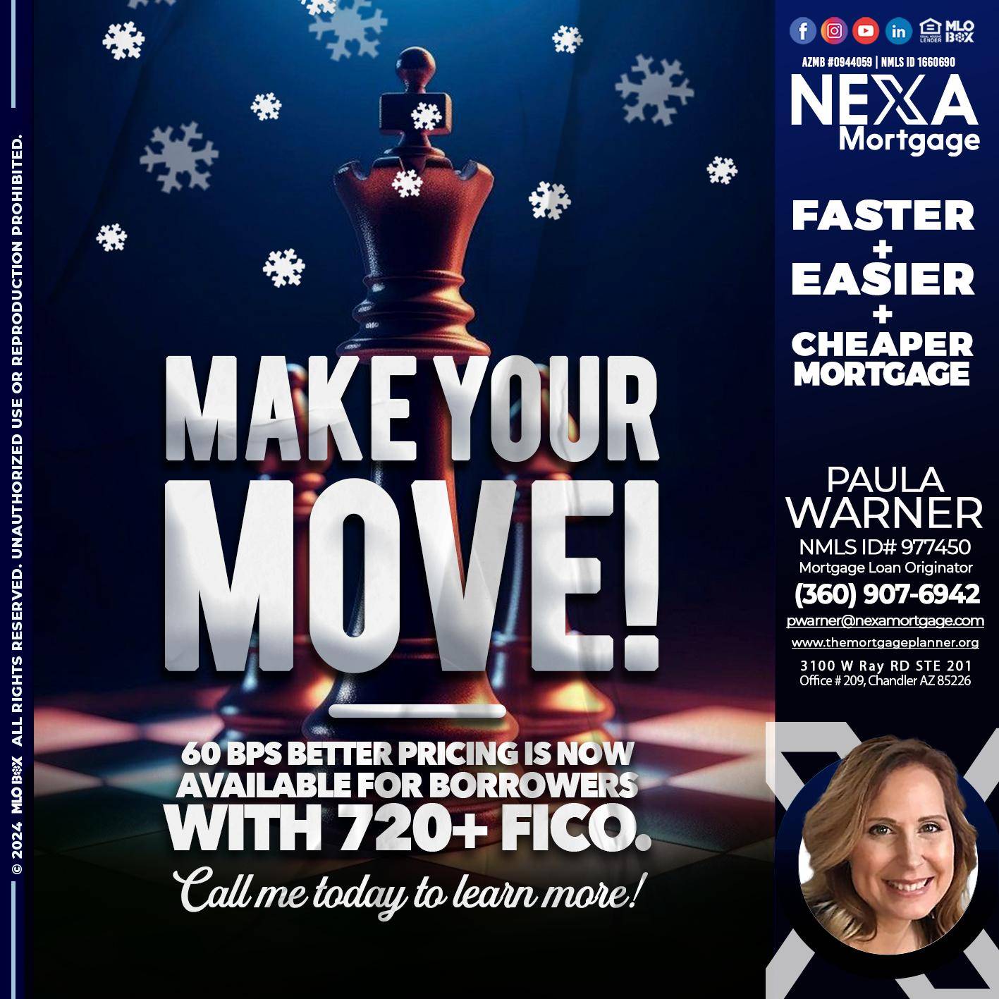 MAKE YOUR MOVE - Paula Warner -Mortgage Loan Originator