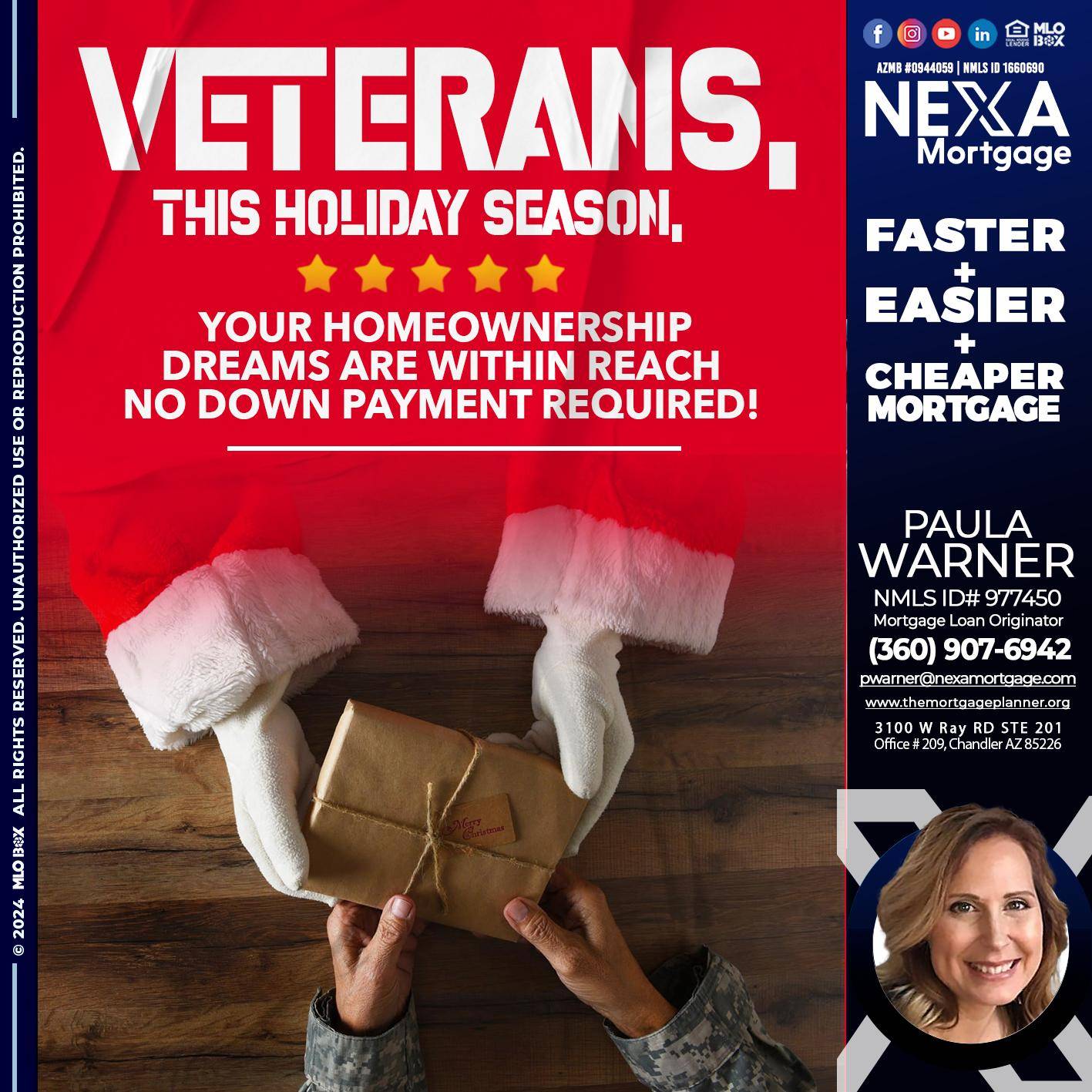 VETERANS - Paula Warner -Mortgage Loan Originator