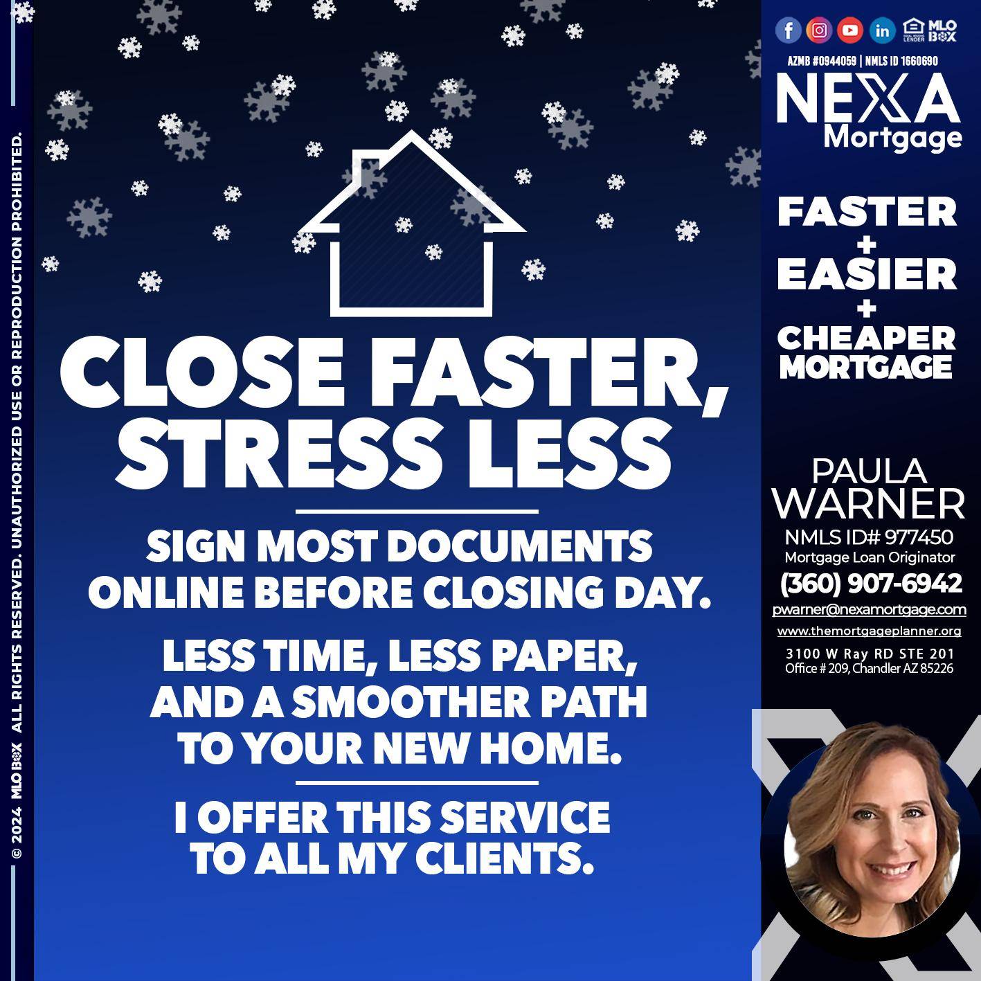 close faster - Paula Warner -Mortgage Loan Originator