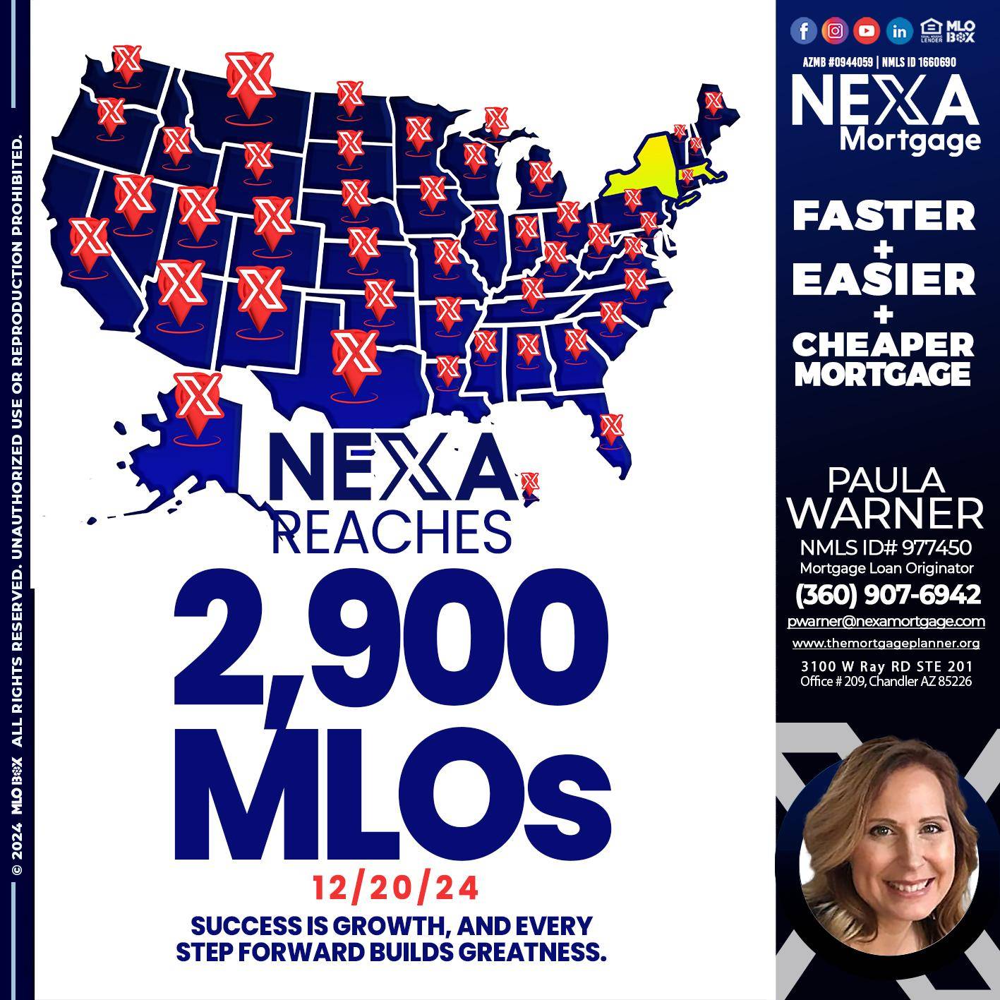 2900 MLOS - Paula Warner -Mortgage Loan Originator