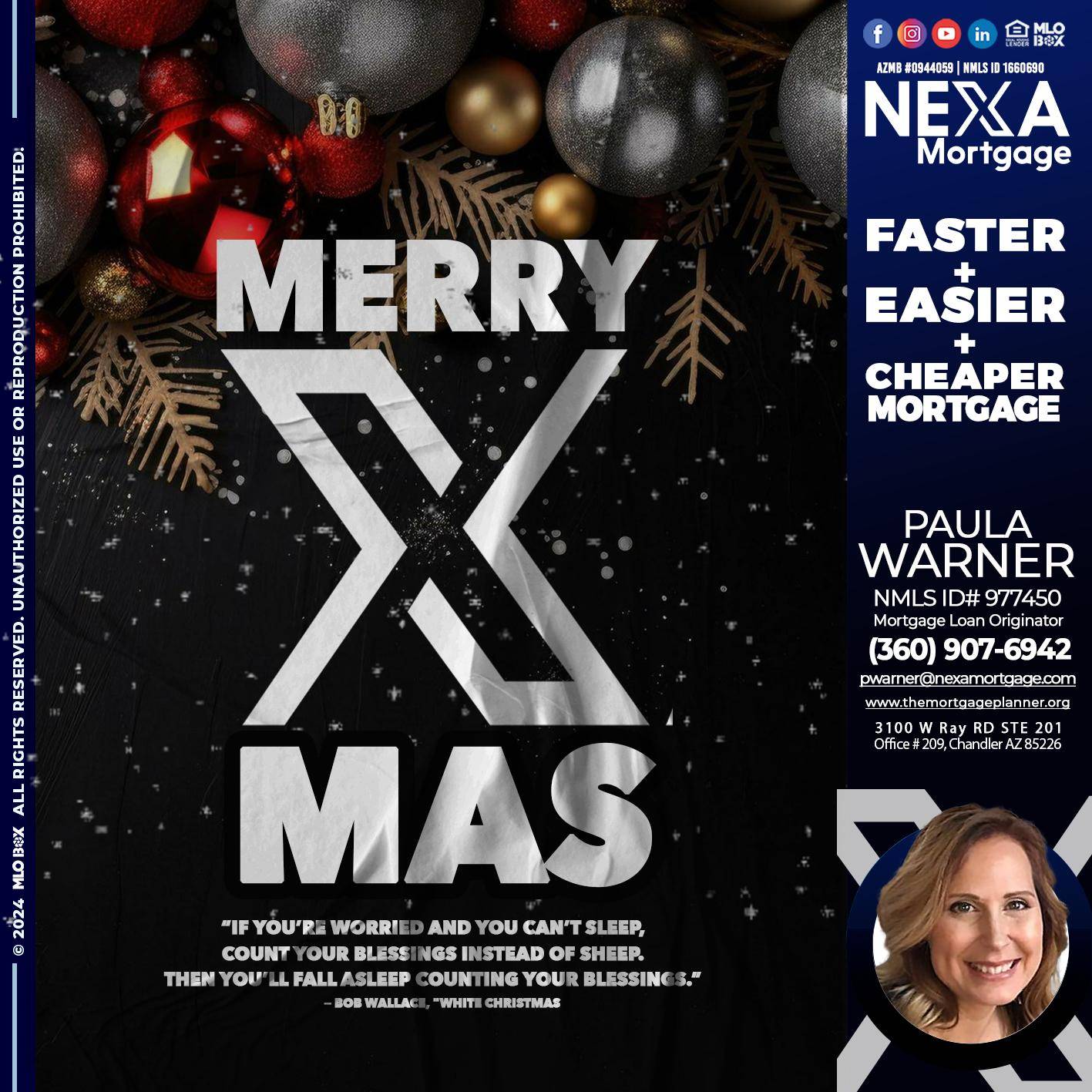 MERRY XMAS - Paula Warner -Mortgage Loan Originator