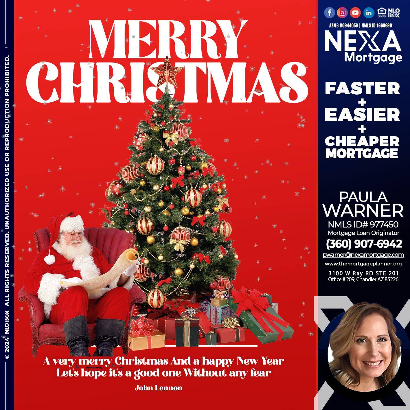 MERRY CHRISTMASS - Paula Warner -Mortgage Loan Originator