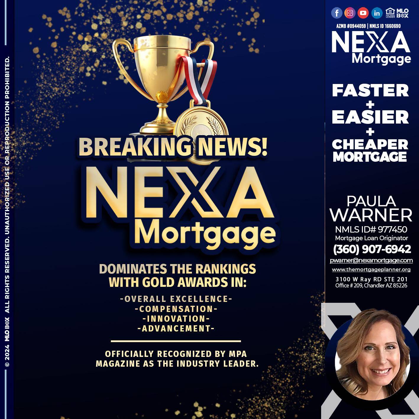 BREAKING NEWS - Paula Warner -Mortgage Loan Originator
