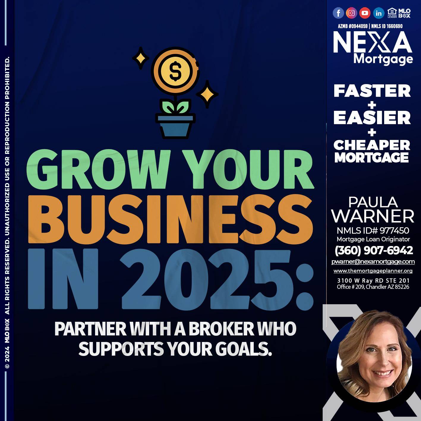 GROW YOUR BUSINESS - Paula Warner -Mortgage Loan Originator