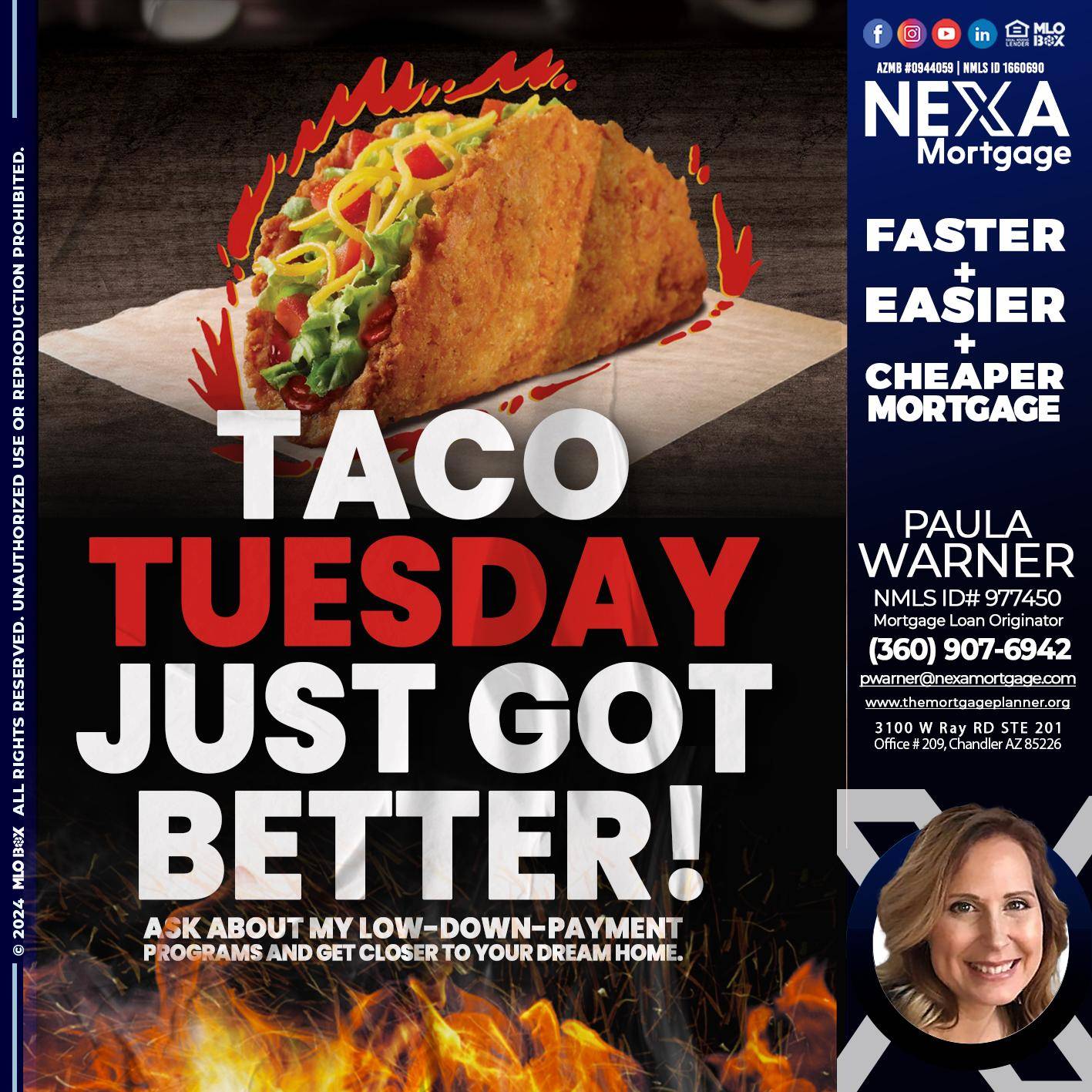 TACO TUESDAY - Paula Warner -Mortgage Loan Originator