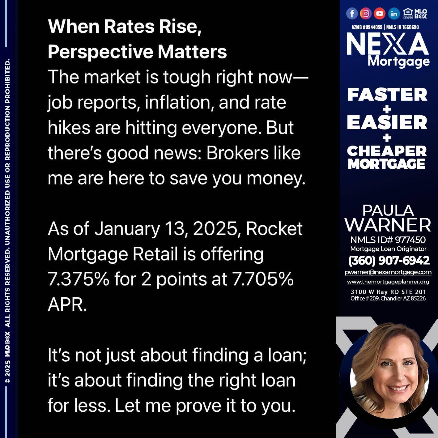 WHEN RATES RISE - Paula Warner -Mortgage Loan Originator
