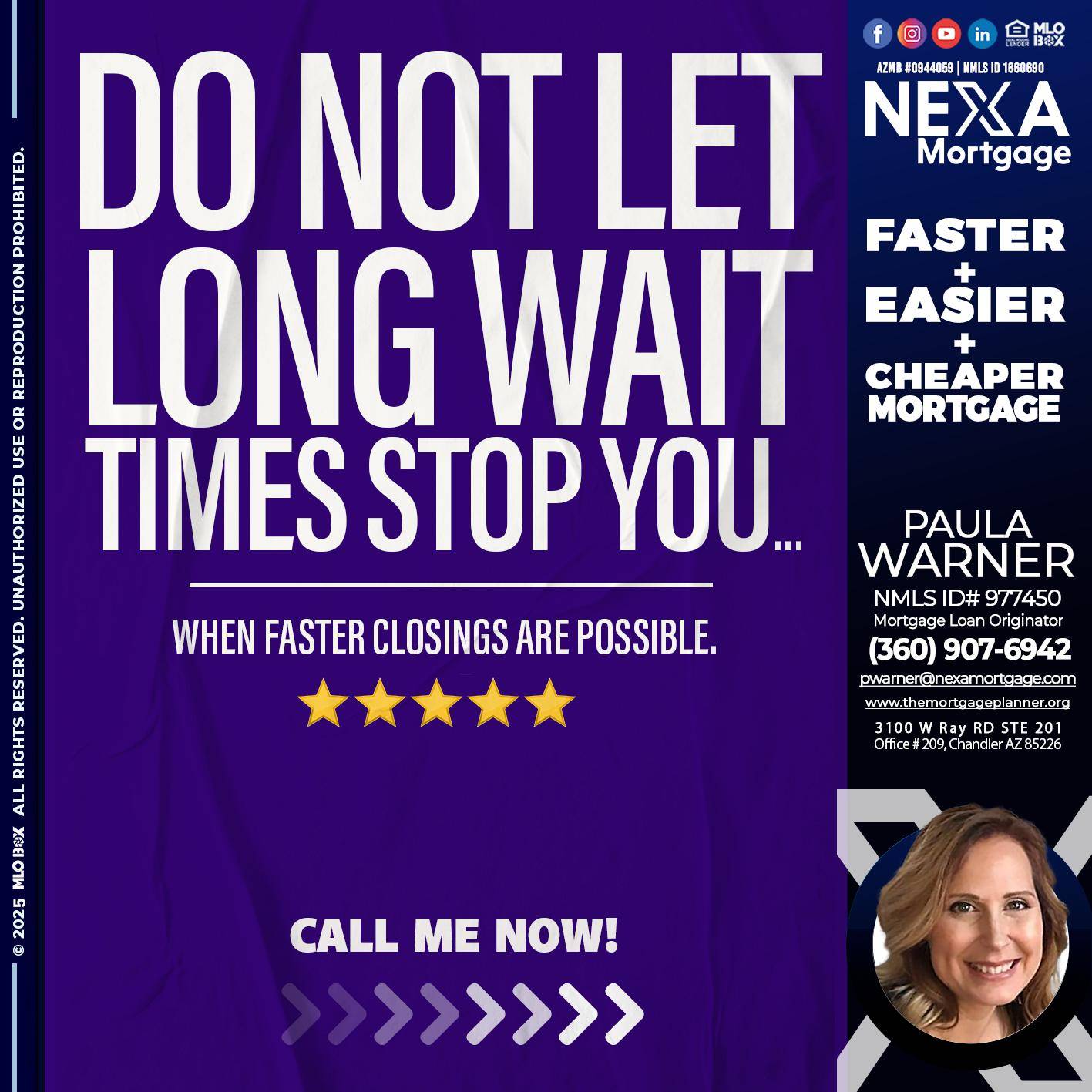 DO NOT LET - Paula Warner -Mortgage Loan Originator