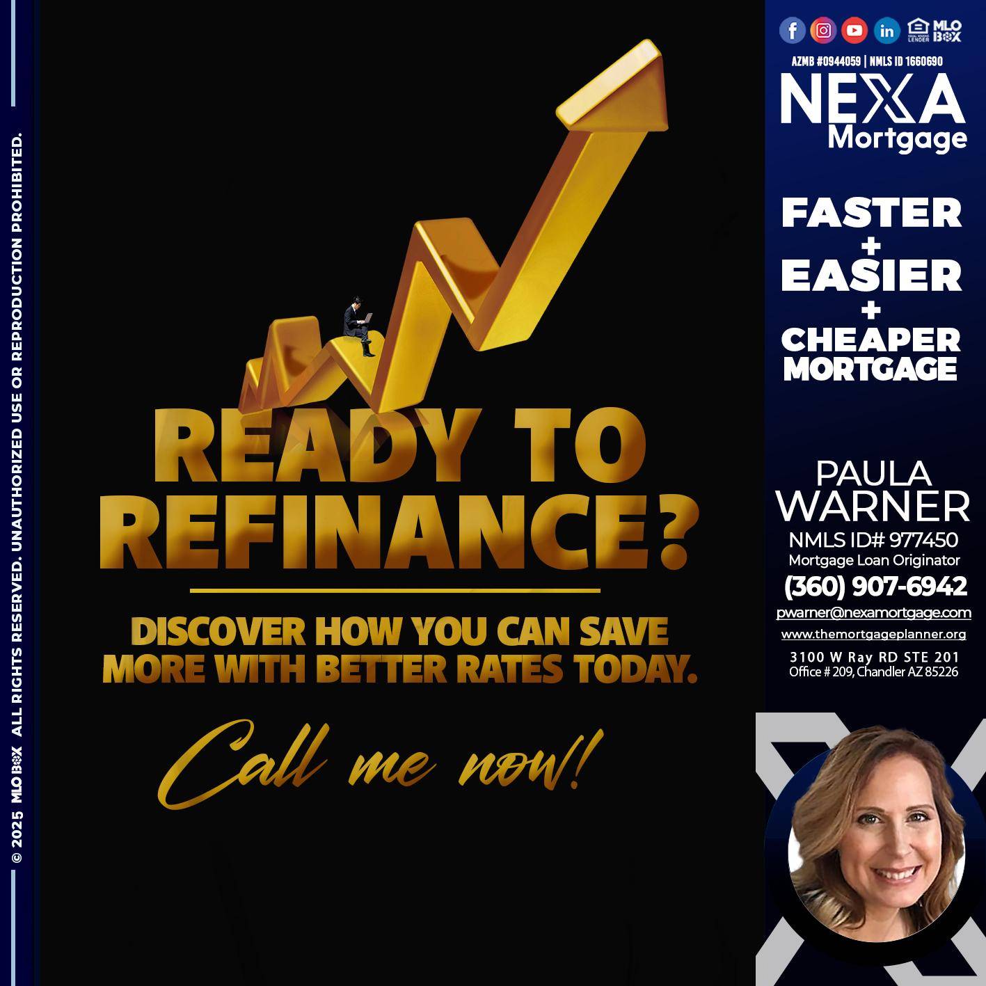 READY TO REFI - Paula Warner -Mortgage Loan Originator