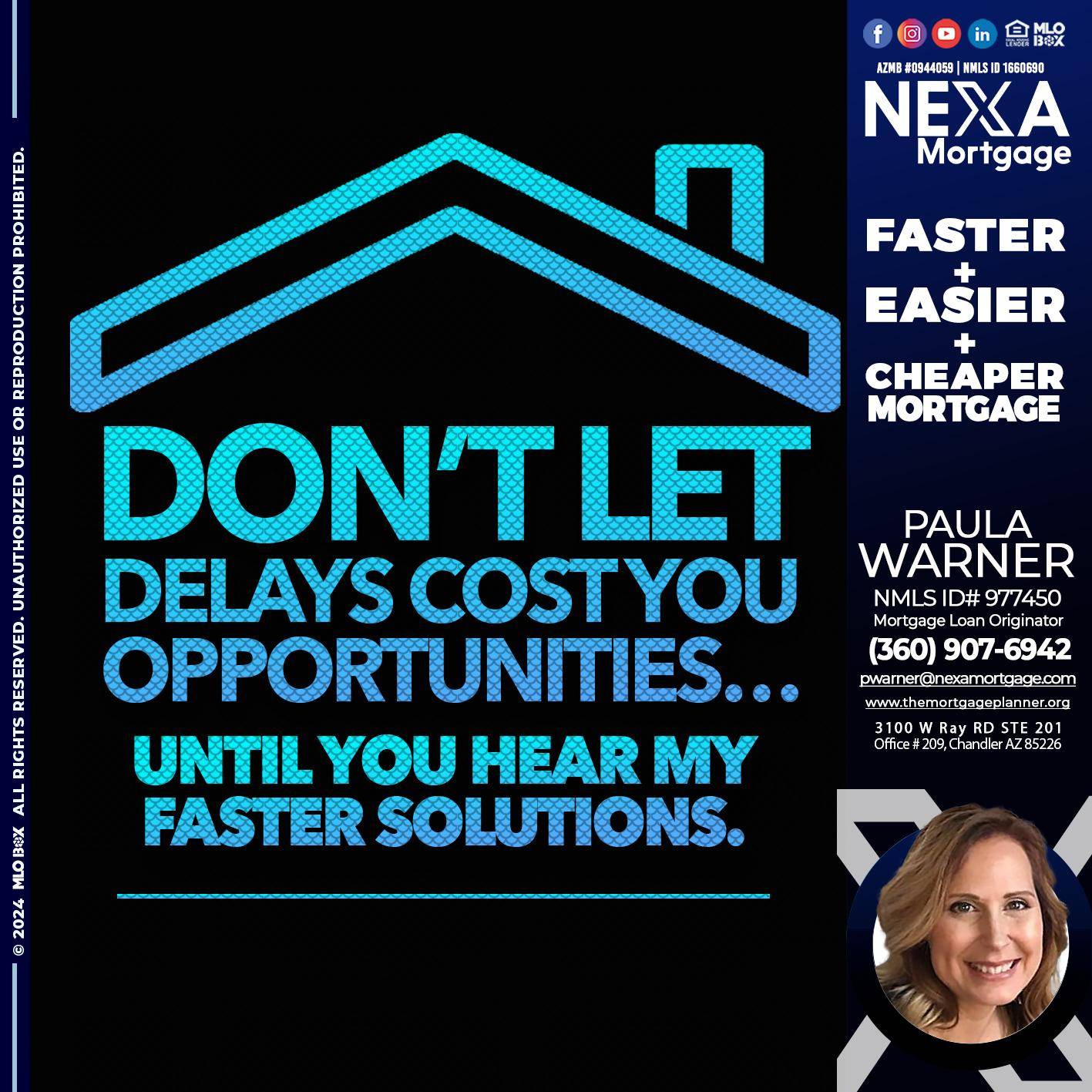DO NOT LET - Paula Warner -Mortgage Loan Originator