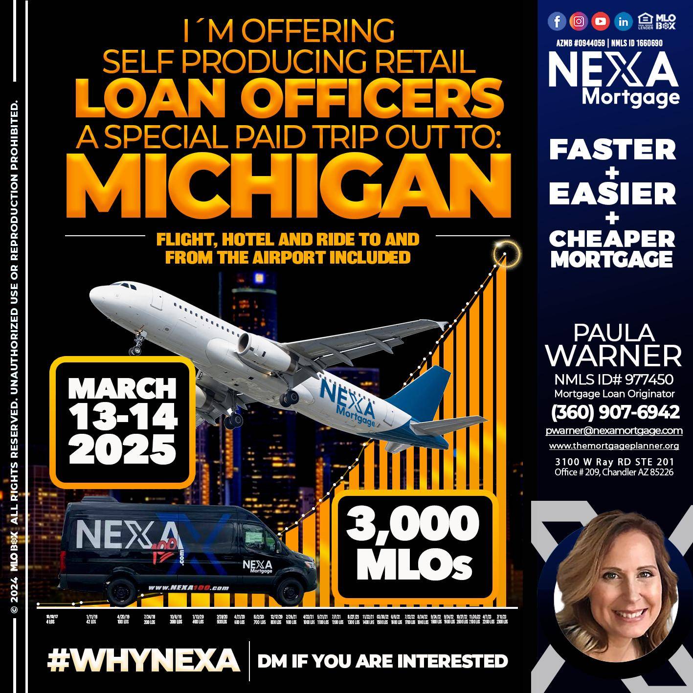 MICHIGAN TRIP - Paula Warner -Mortgage Loan Originator