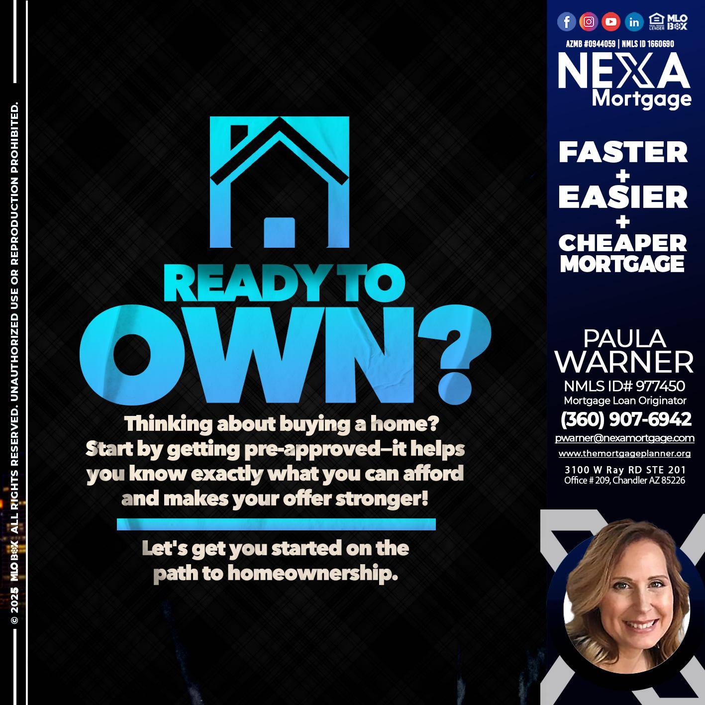 READY TO OWN - Paula Warner -Mortgage Loan Originator