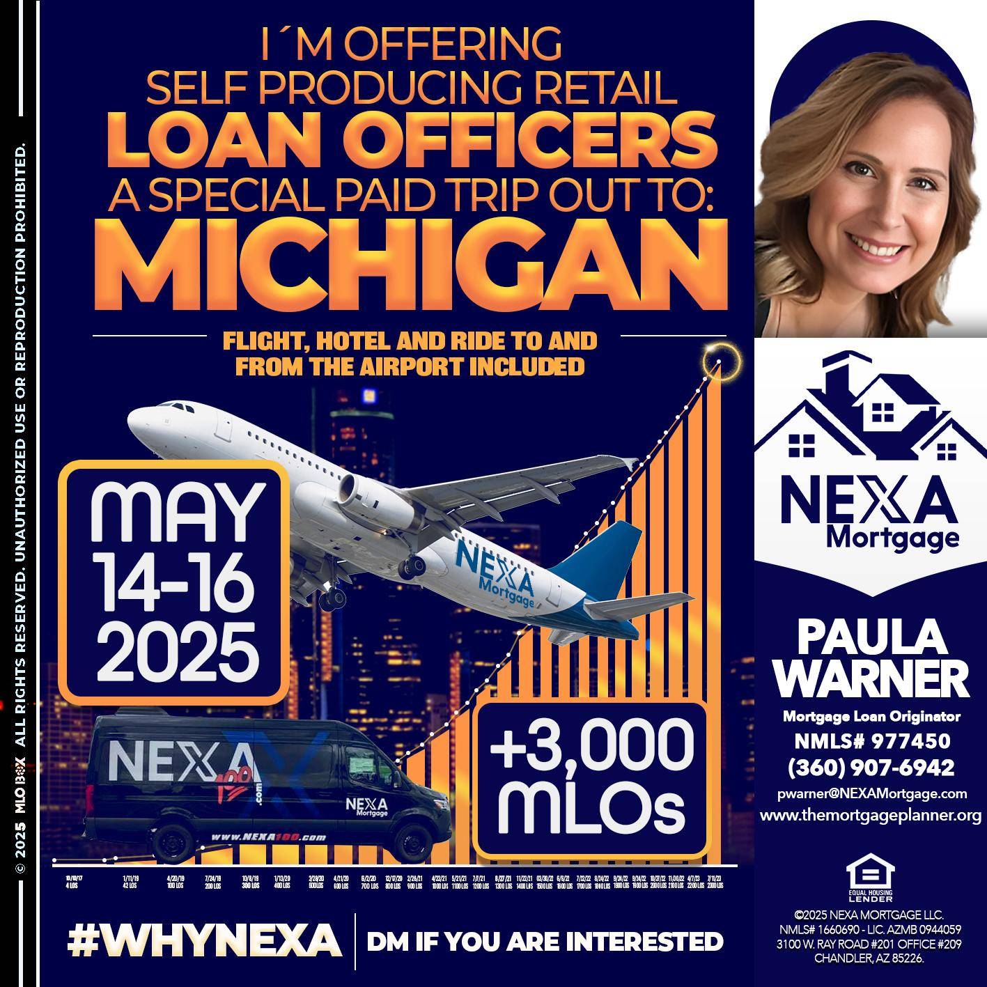 MICHIGAN TRIP - Paula Warner -Mortgage Loan Originator