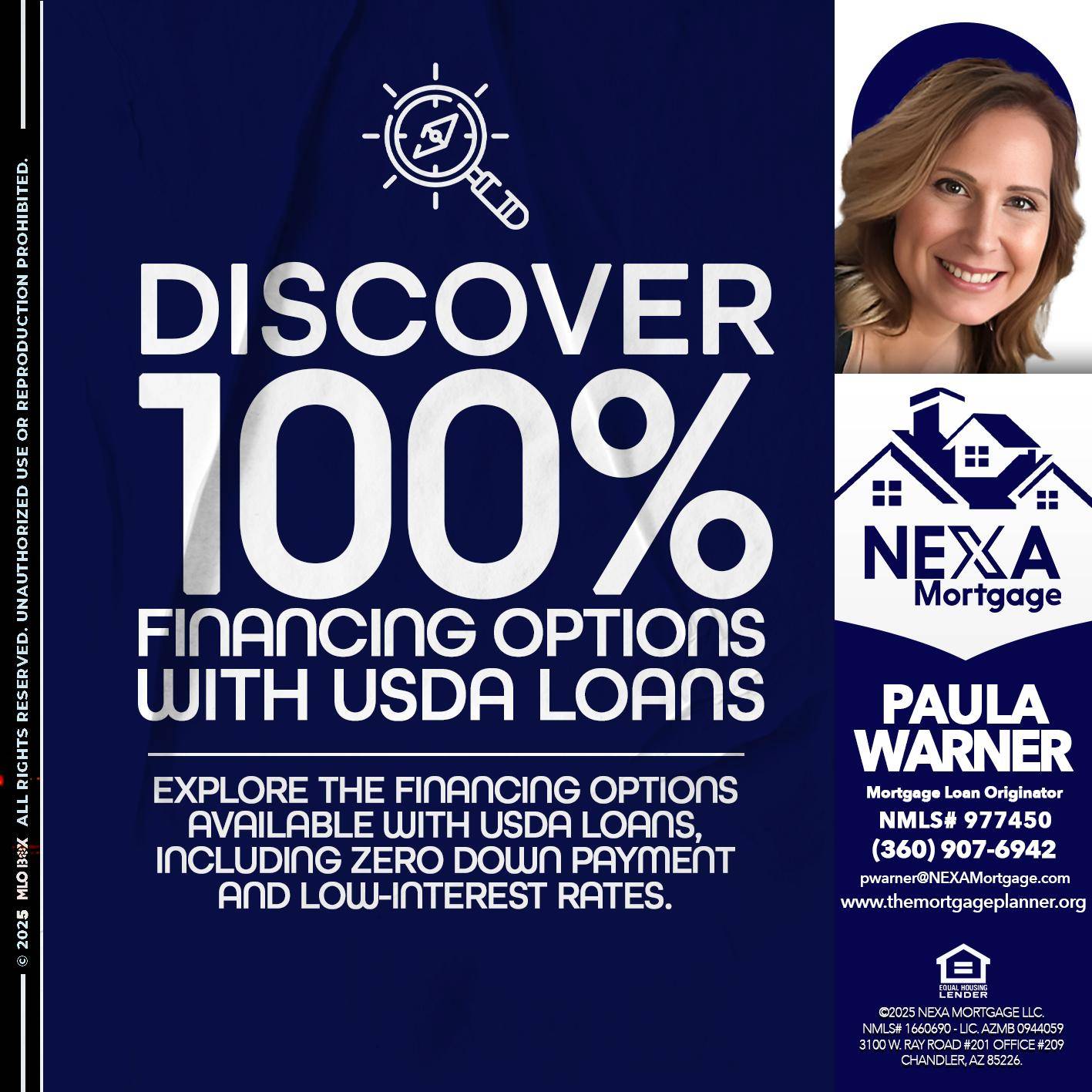 DISCOVER 100% - Paula Warner -Mortgage Loan Originator