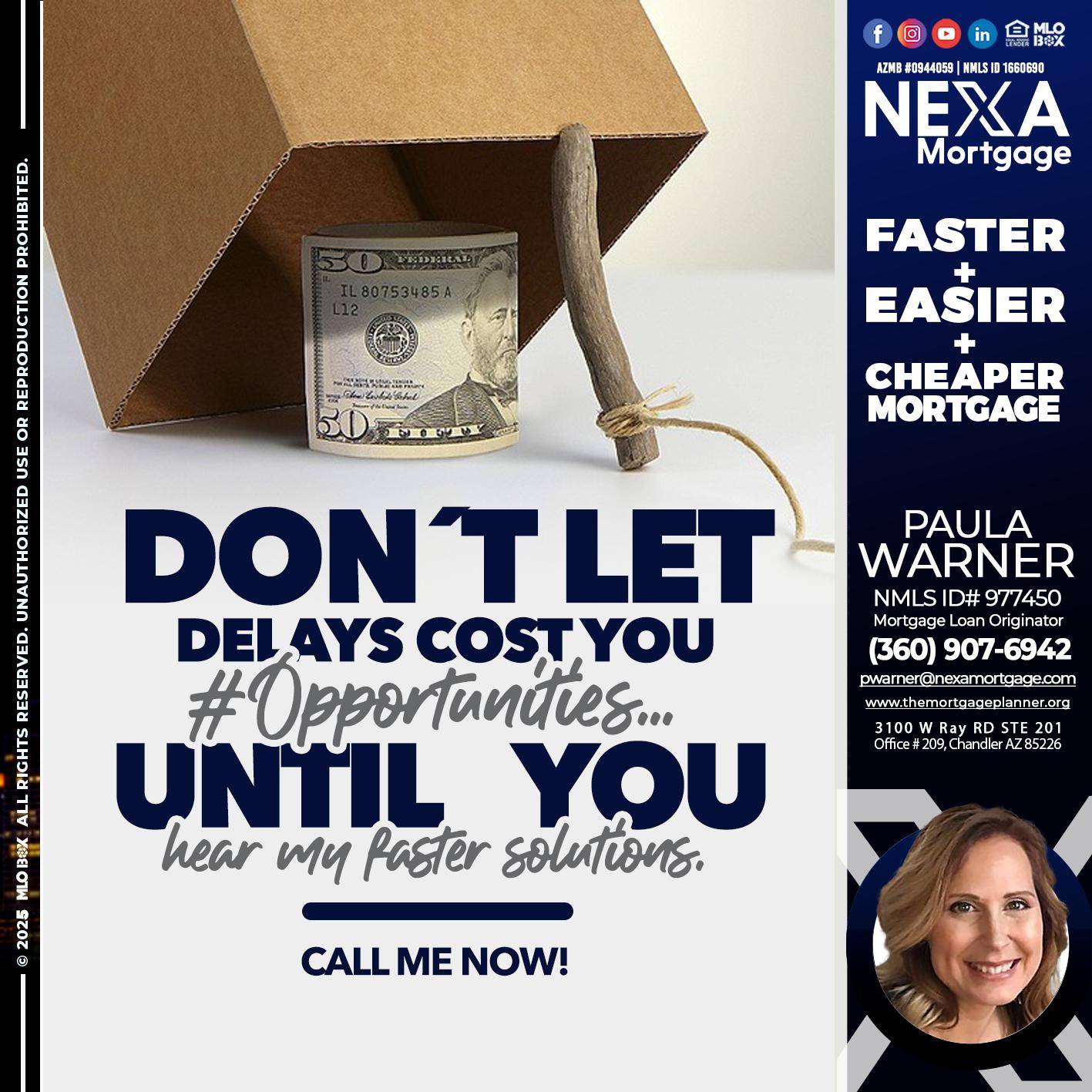 DON´T LET - Paula Warner -Mortgage Loan Originator