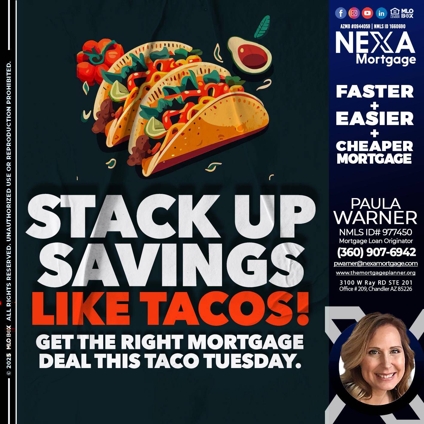 TACO TUESDAY - Paula Warner -Mortgage Loan Originator