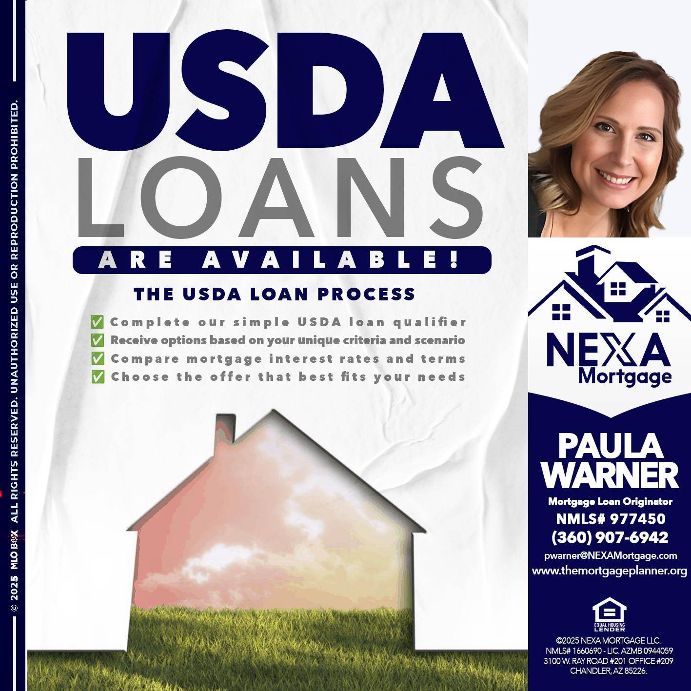 USDA LOANS - Paula Warner -Mortgage Loan Originator