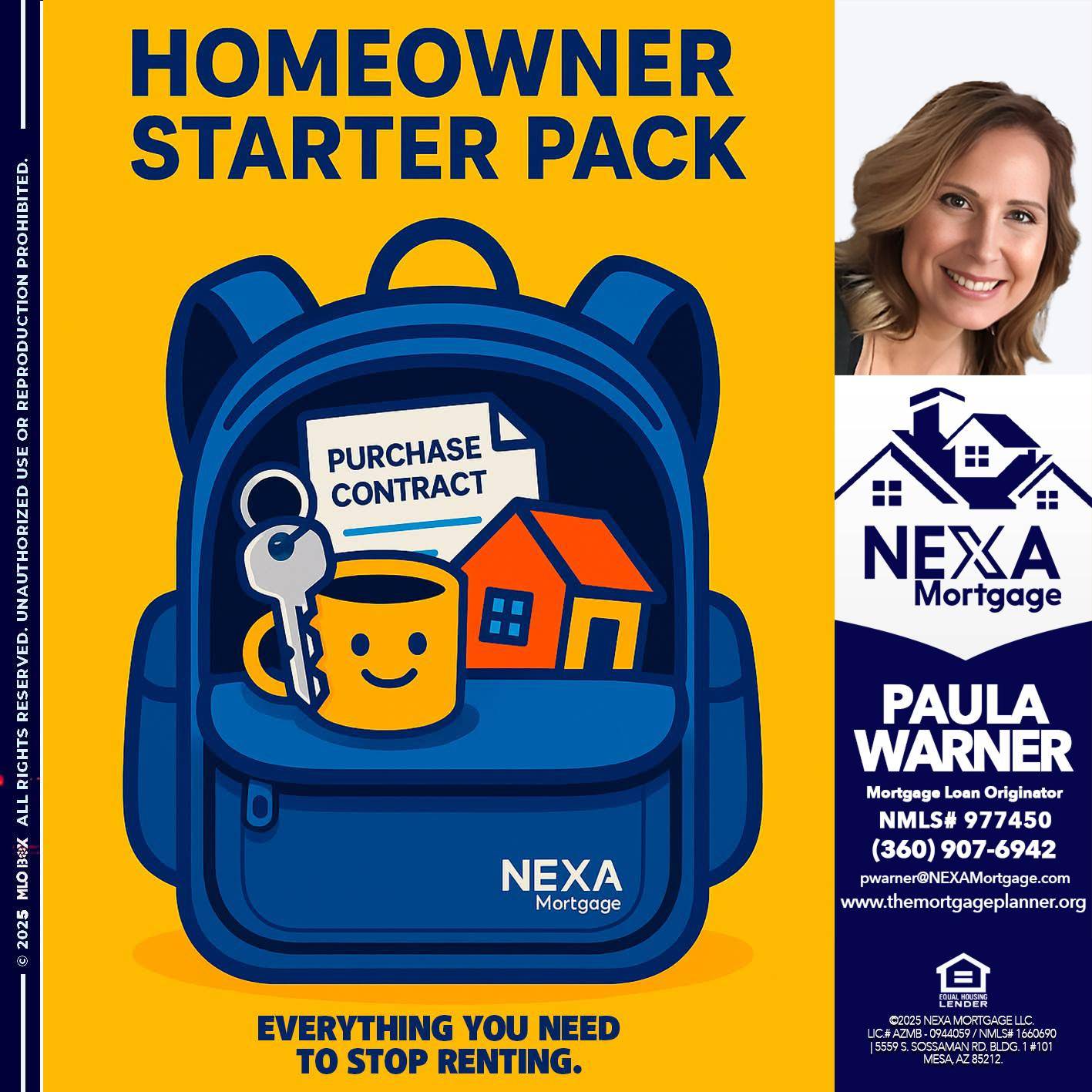 NEED A HOMEOWNER PACK.. - Paula Warner -Mortgage Loan Originator