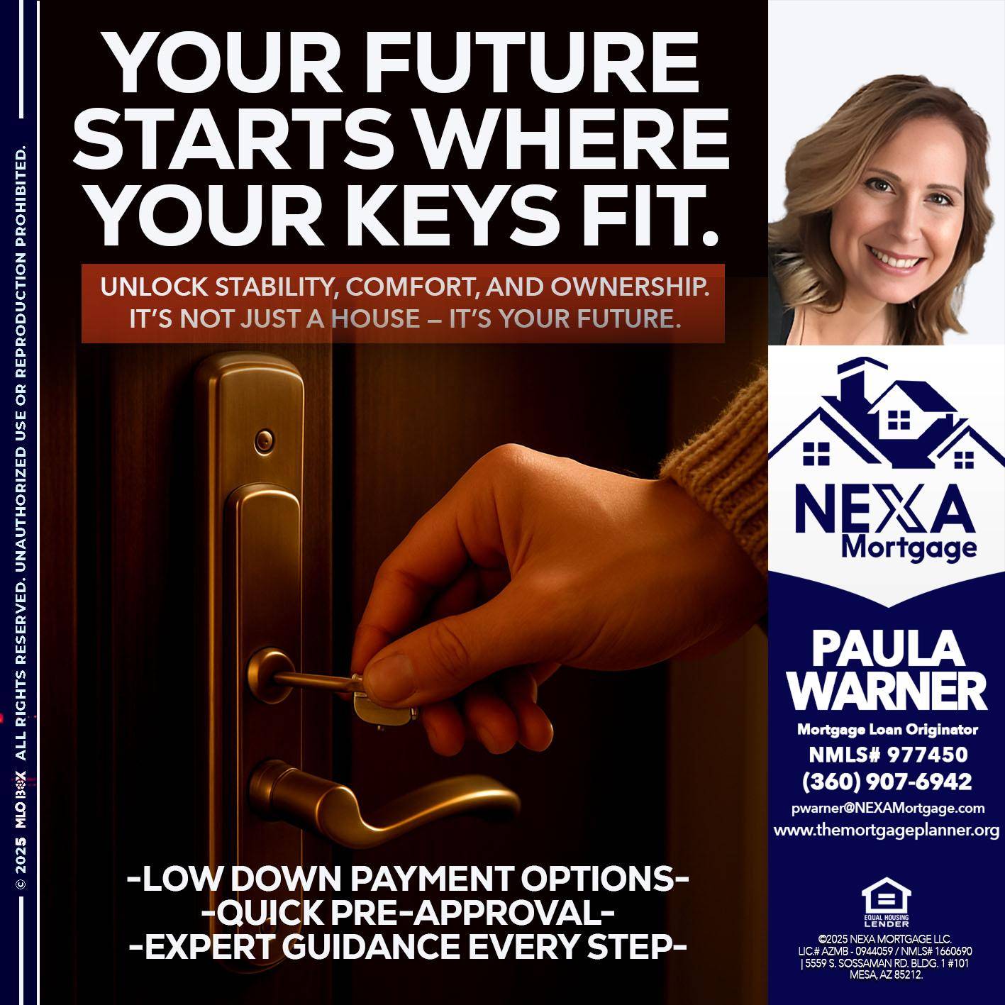 YOUR FUTURE - Paula Warner -Mortgage Loan Originator