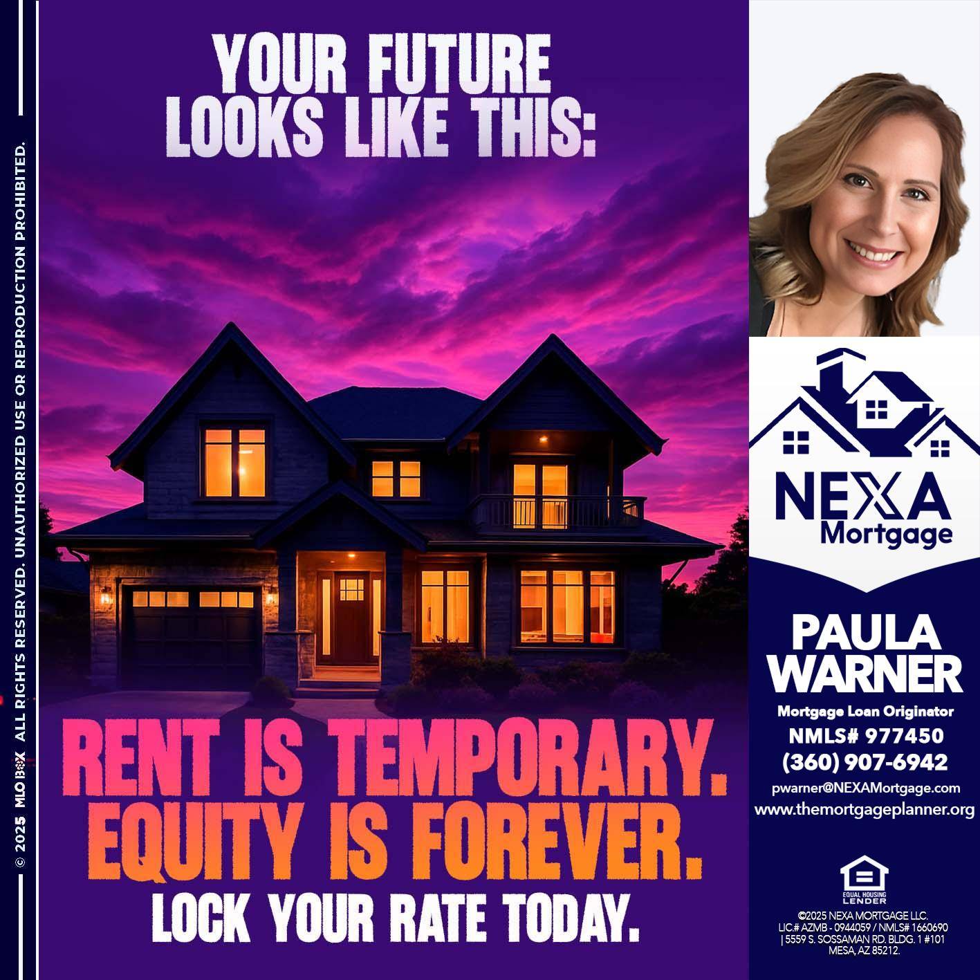YOUR FUTURE - Paula Warner -Mortgage Loan Originator
