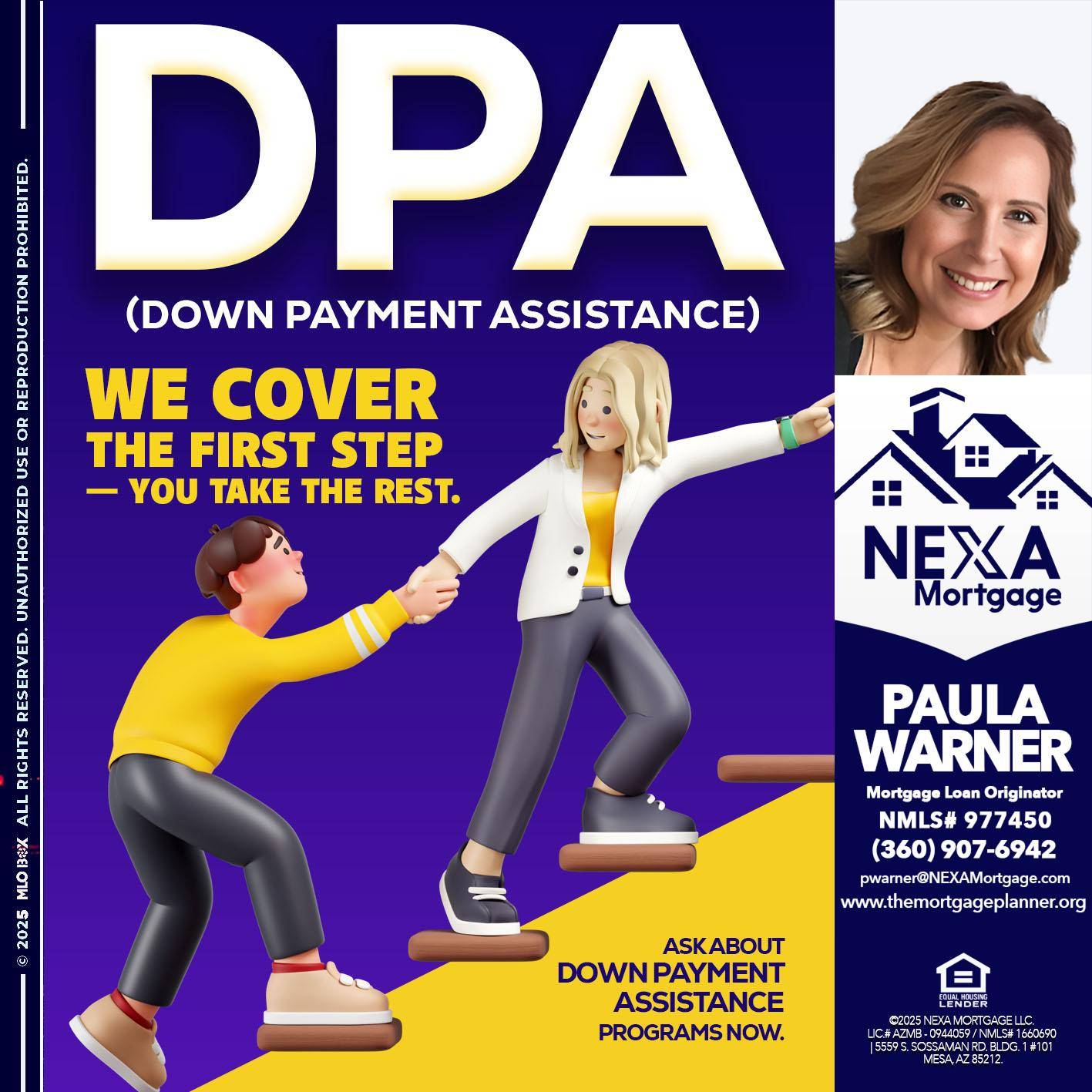 DPA LOANS - Paula Warner -Mortgage Loan Originator