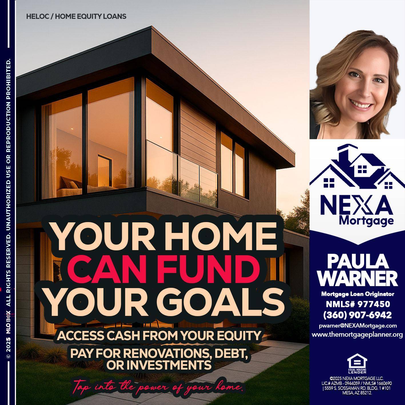 HELOC - Paula Warner -Mortgage Loan Originator