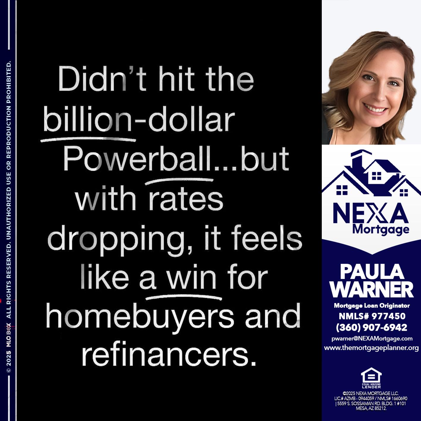 DIDNT HIT - Paula Warner -Mortgage Loan Originator