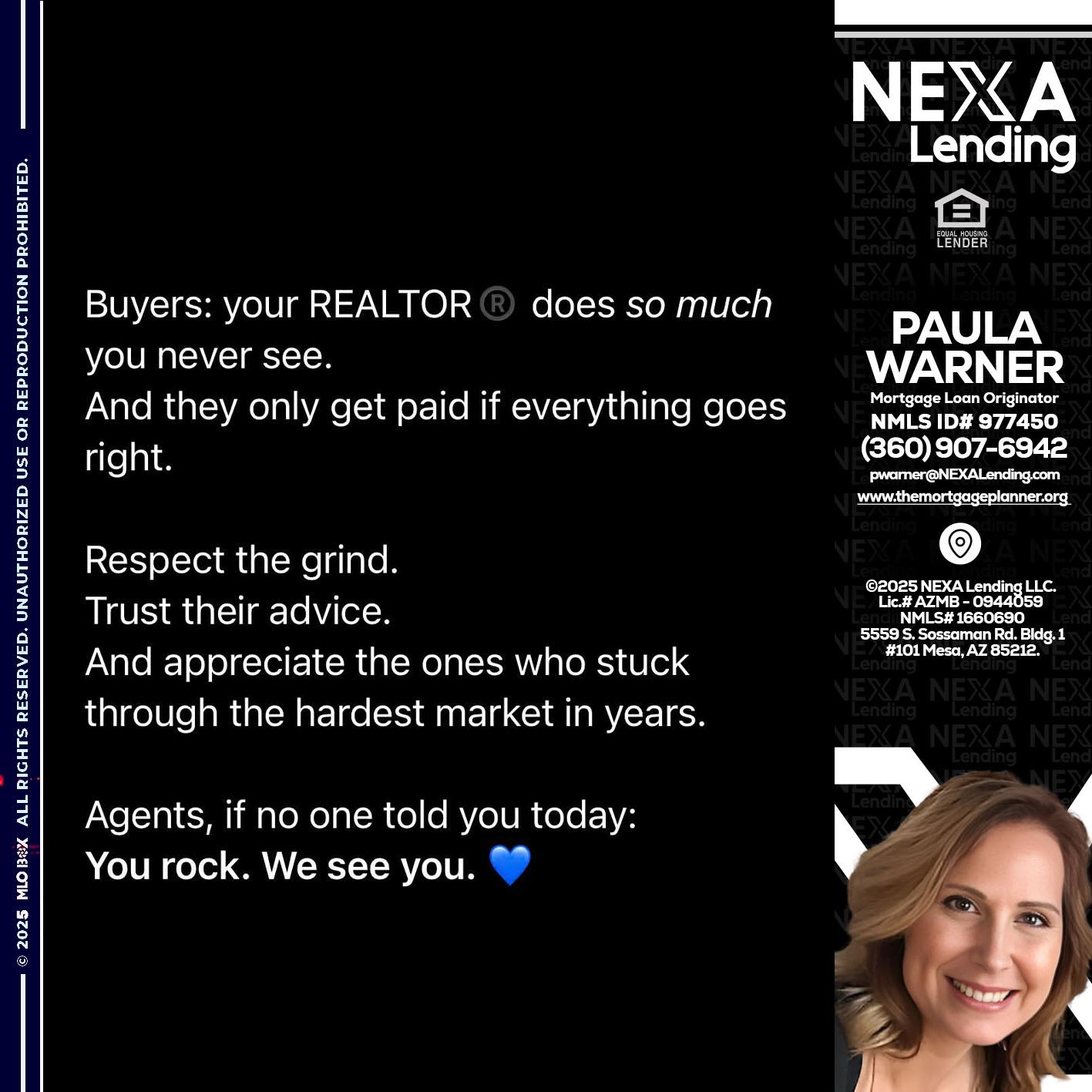 BUYERS - Paula Warner -Mortgage Loan Originator