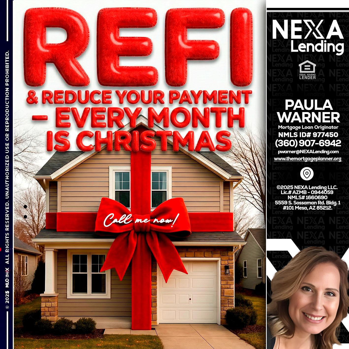 REFI - Paula Warner -Mortgage Loan Originator