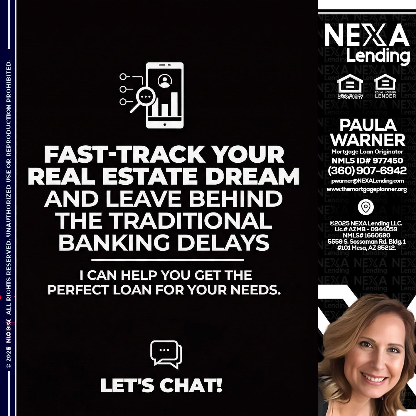 FAST TRACK - Paula Warner -Mortgage Loan Originator