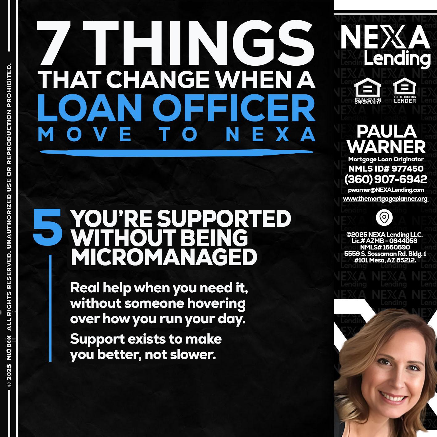 7 THINGS (5) - Paula Warner -Mortgage Loan Originator