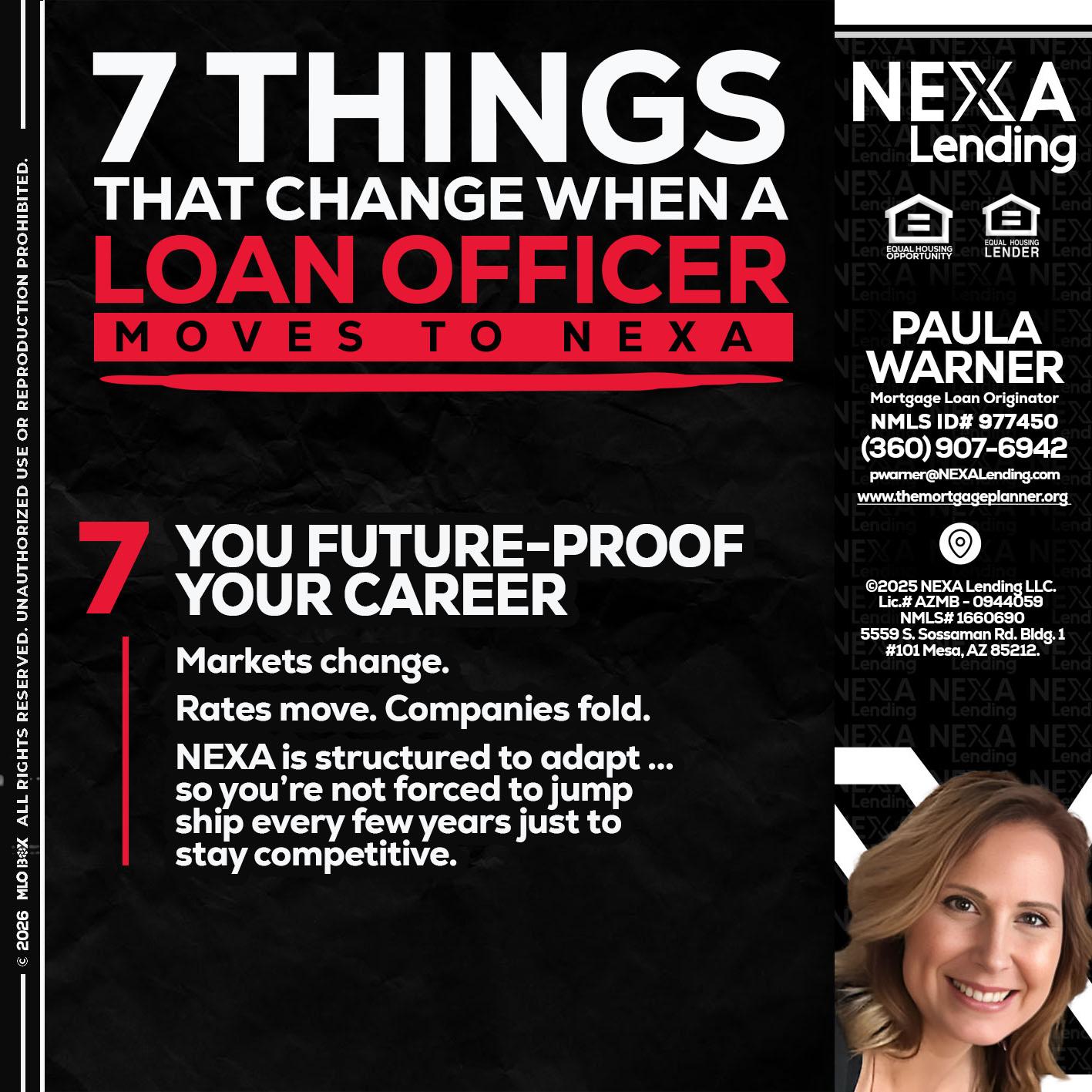 7 THINGS (7) - Paula Warner -Mortgage Loan Originator