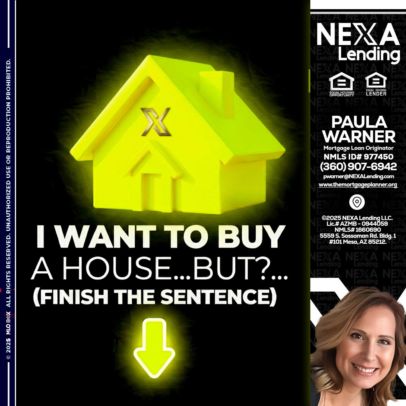 i want to buy - Paula Warner -Mortgage Loan Originator