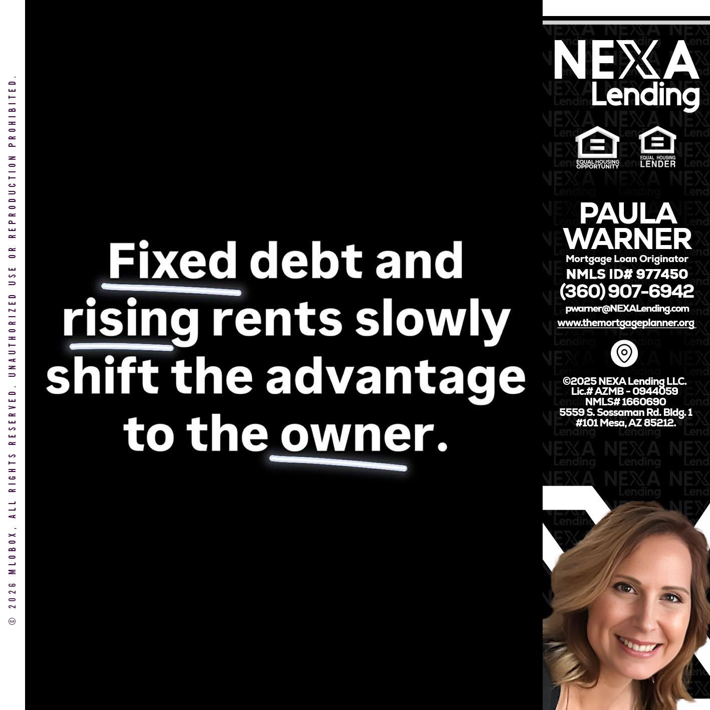 FIXED DEBT - Paula Warner -Mortgage Loan Originator