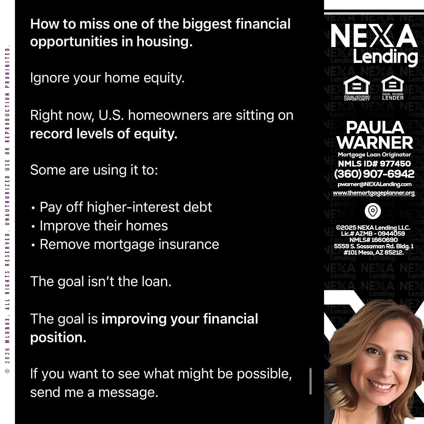 how to miss - Paula Warner -Mortgage Loan Originator